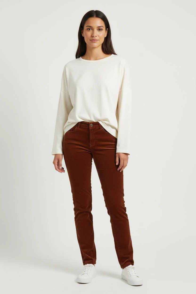 Pantalon Velours Marron - Taille M/38