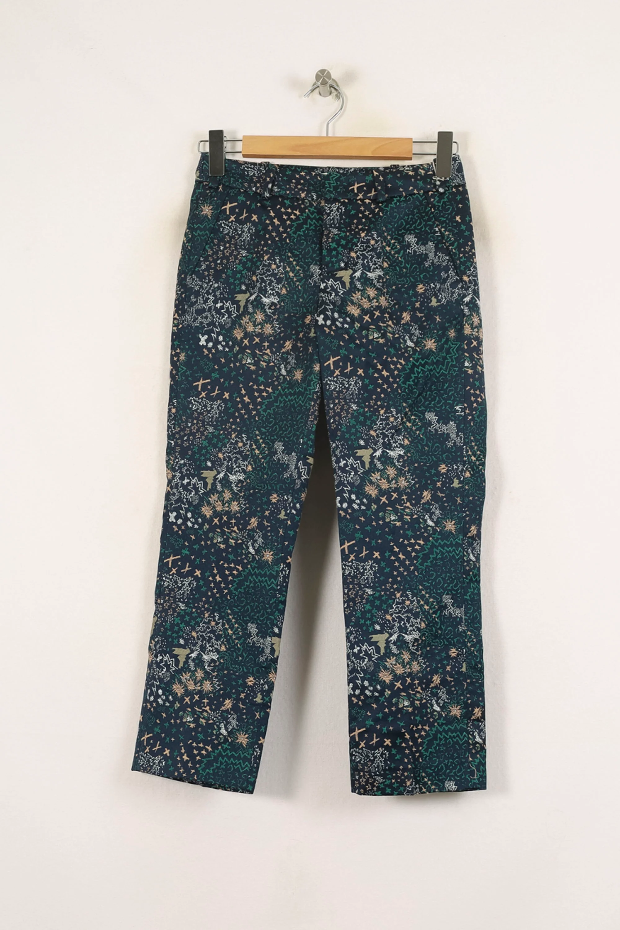 Pantalon Vert et Bleu - Taille XS/34 - Image 2
