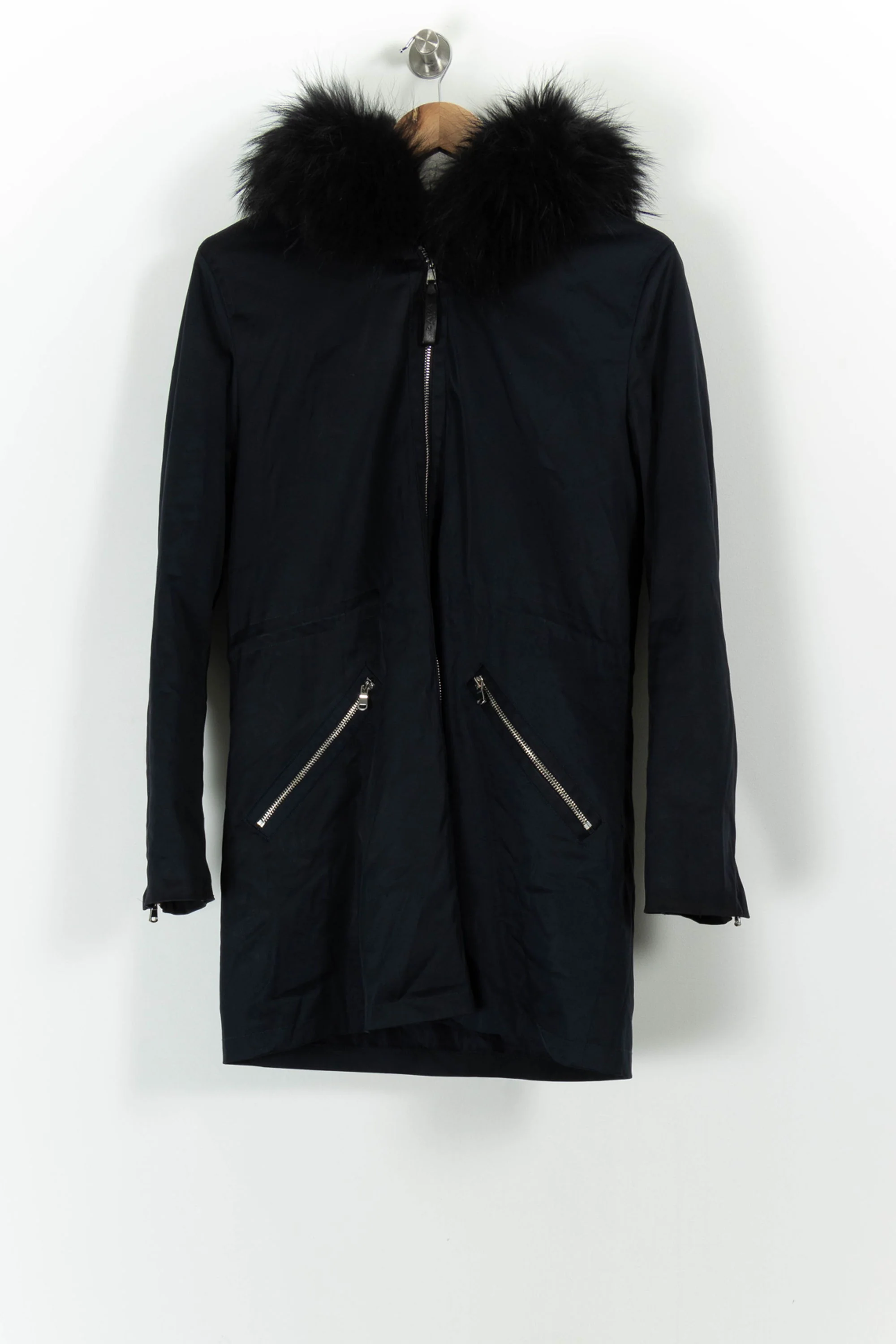 Parka Bleu et Noir - Taille S/36 - Image 2