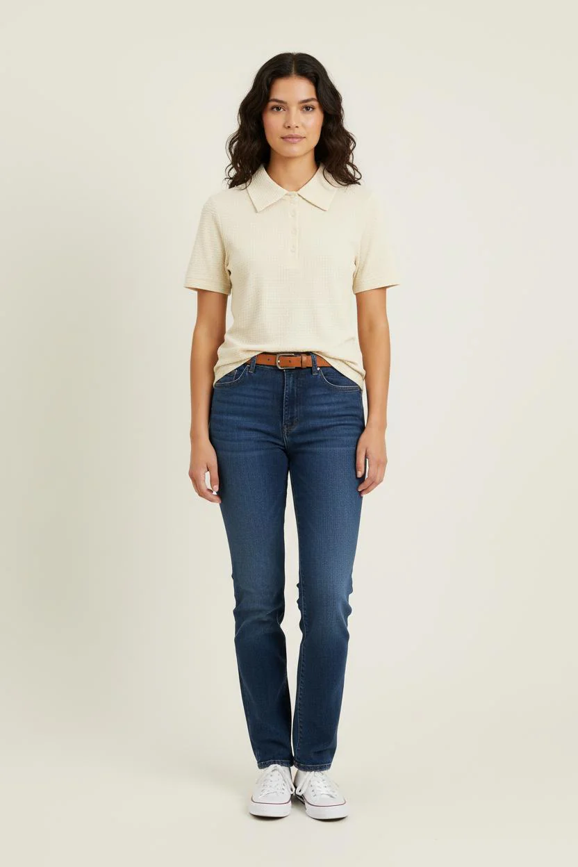 Polo Beige - Taille S/36
