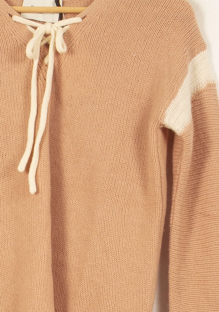 Pull Beige et Blanc - Taille S/36 - Image 3
