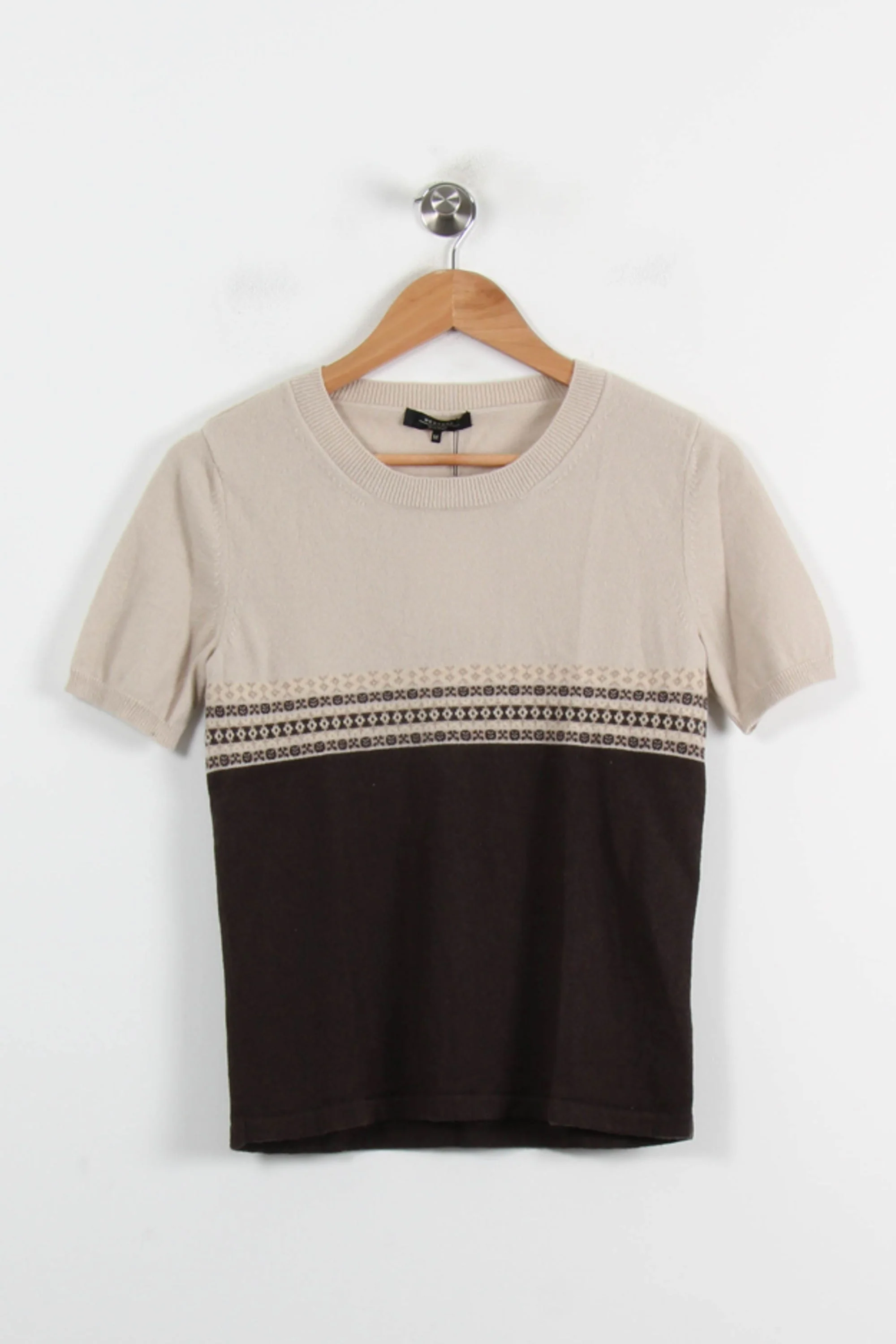 Pull Beige et Marron - Taille M/38 - Image 2