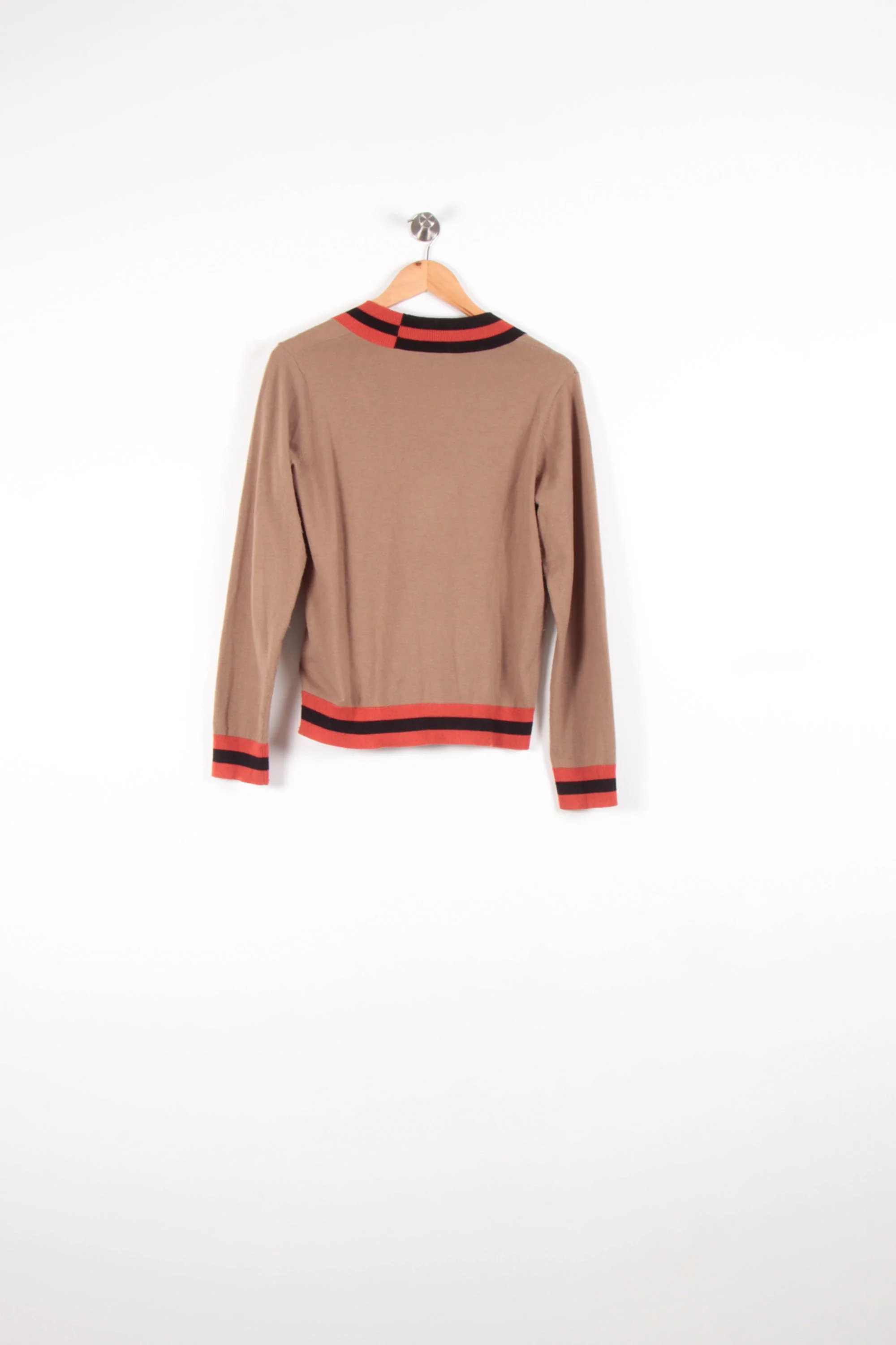 Pull Beige et Rouge - Taille S/36 - Image 4