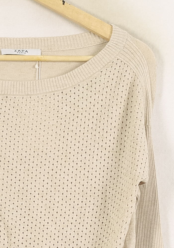Pull Beige - Taille S/36 - Image 3