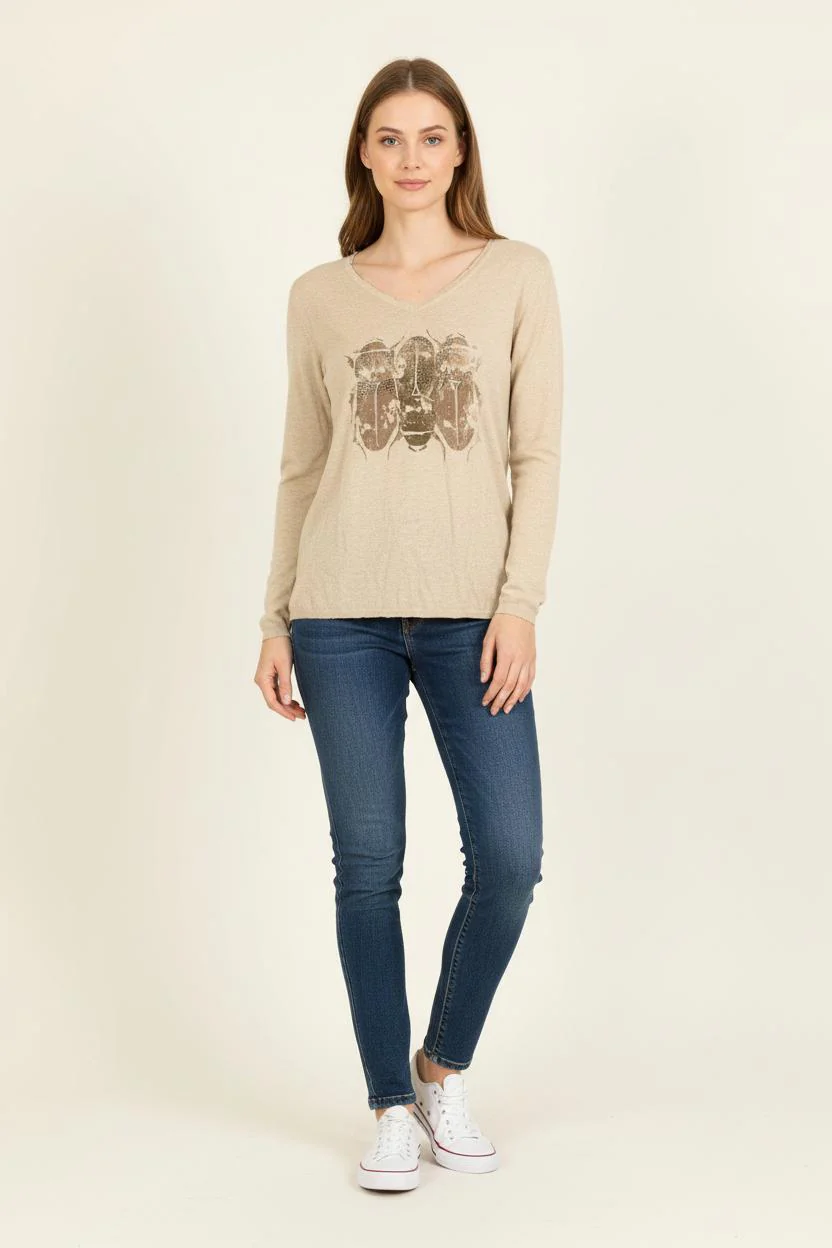 Pull Beige - Taille S/36