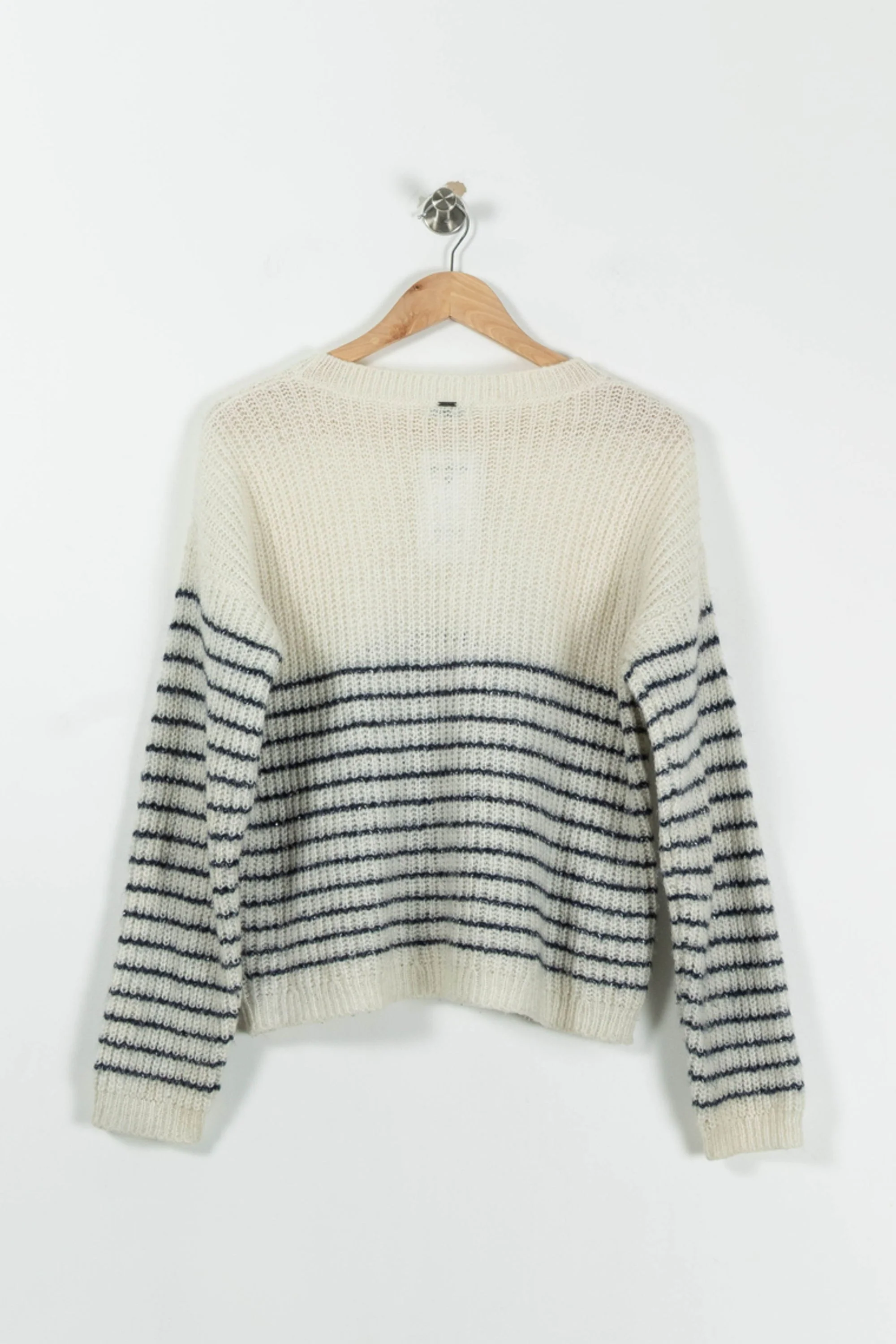 Pull Blanc et Bleu Marine - Taille M/38 - Image 4