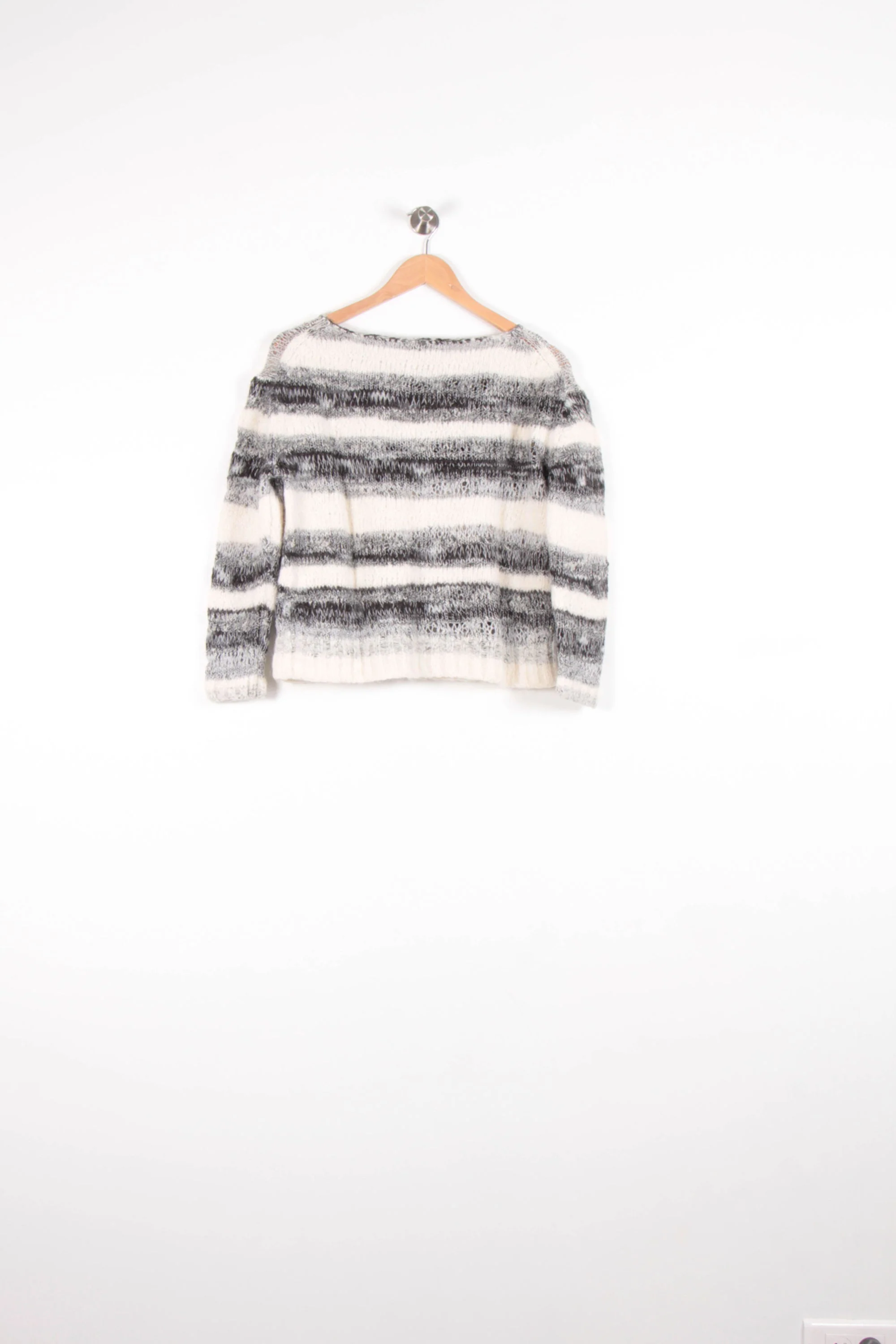 Pull Blanc et Gris - Taille M/38 - Image 4