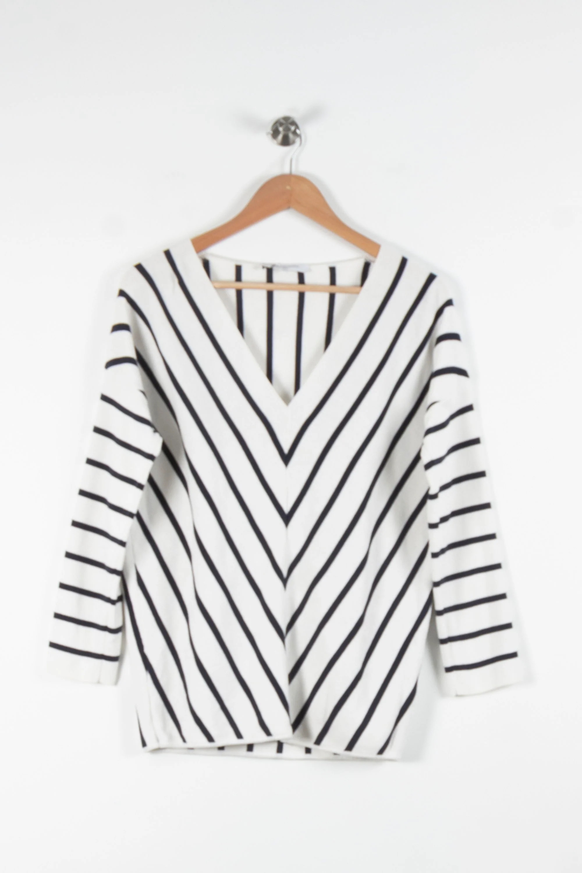 Pull Blanc et Noir - Taille S/36 - Image 2