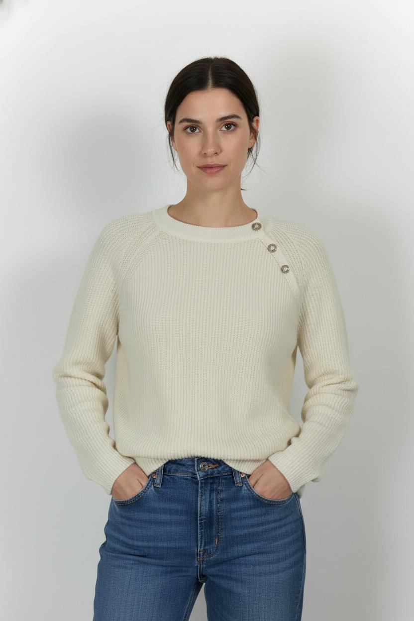 Pull Blanc - Taille M/38