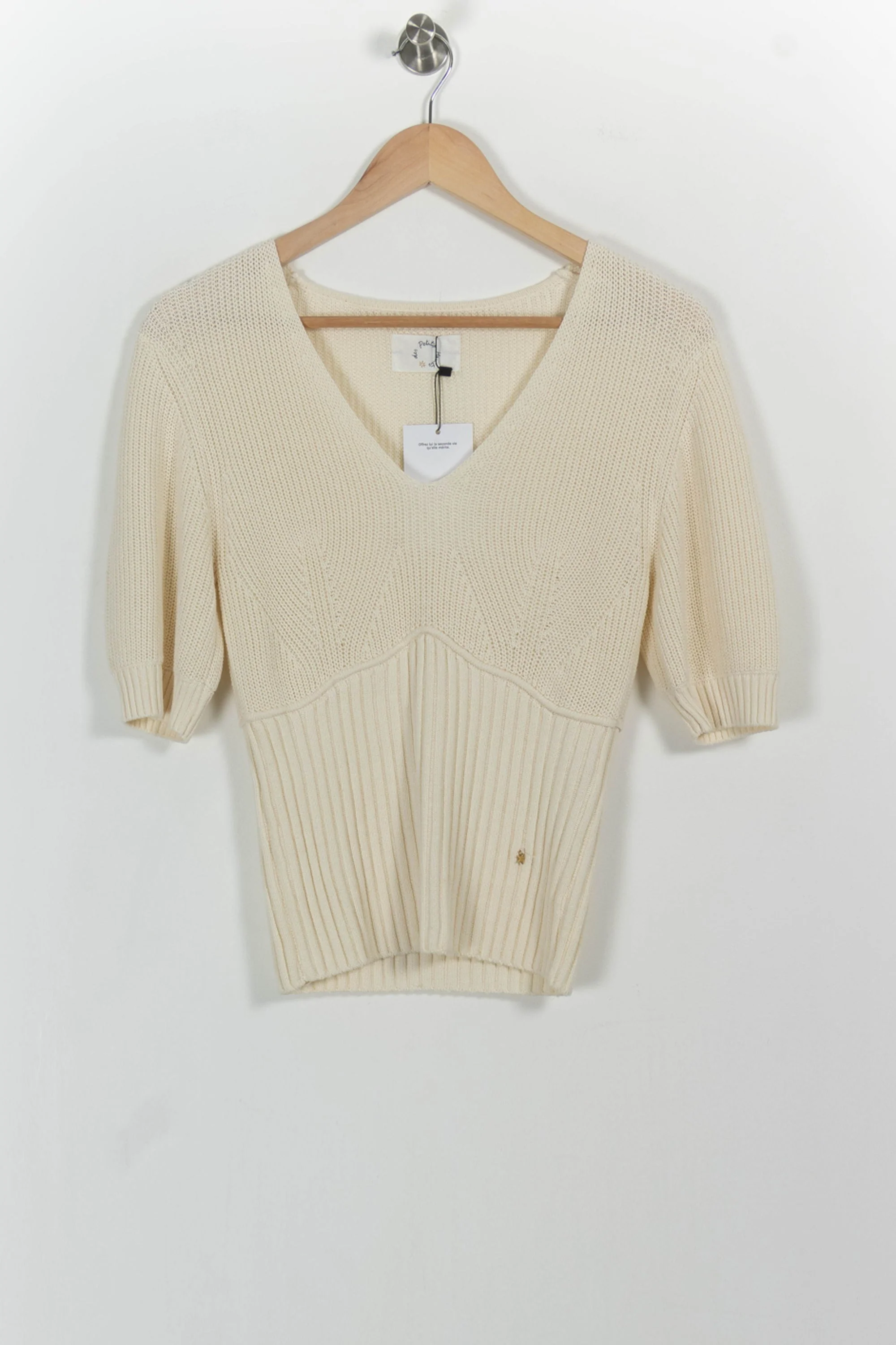 Pull Blanc - Taille M/38 - Image 2