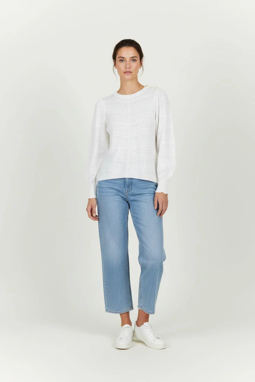 Pull Blanc - Taille S/36