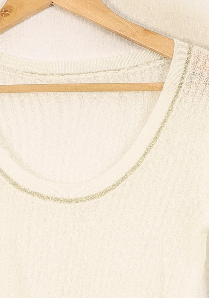 Pull Blanc - Taille S/36 - Image 3