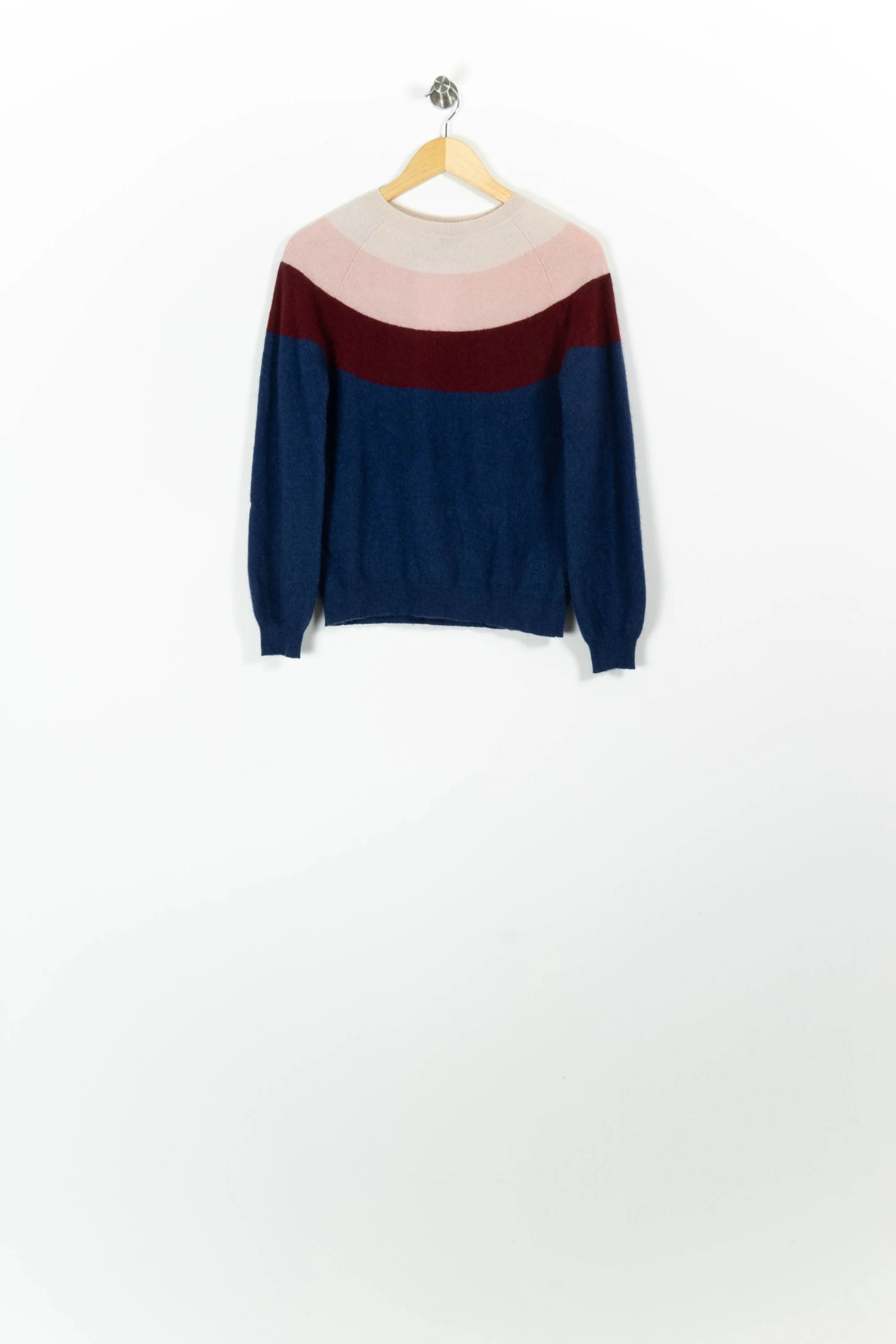 Pull Bleu Bordeaux et Beige - Taille M/38 - Image 2