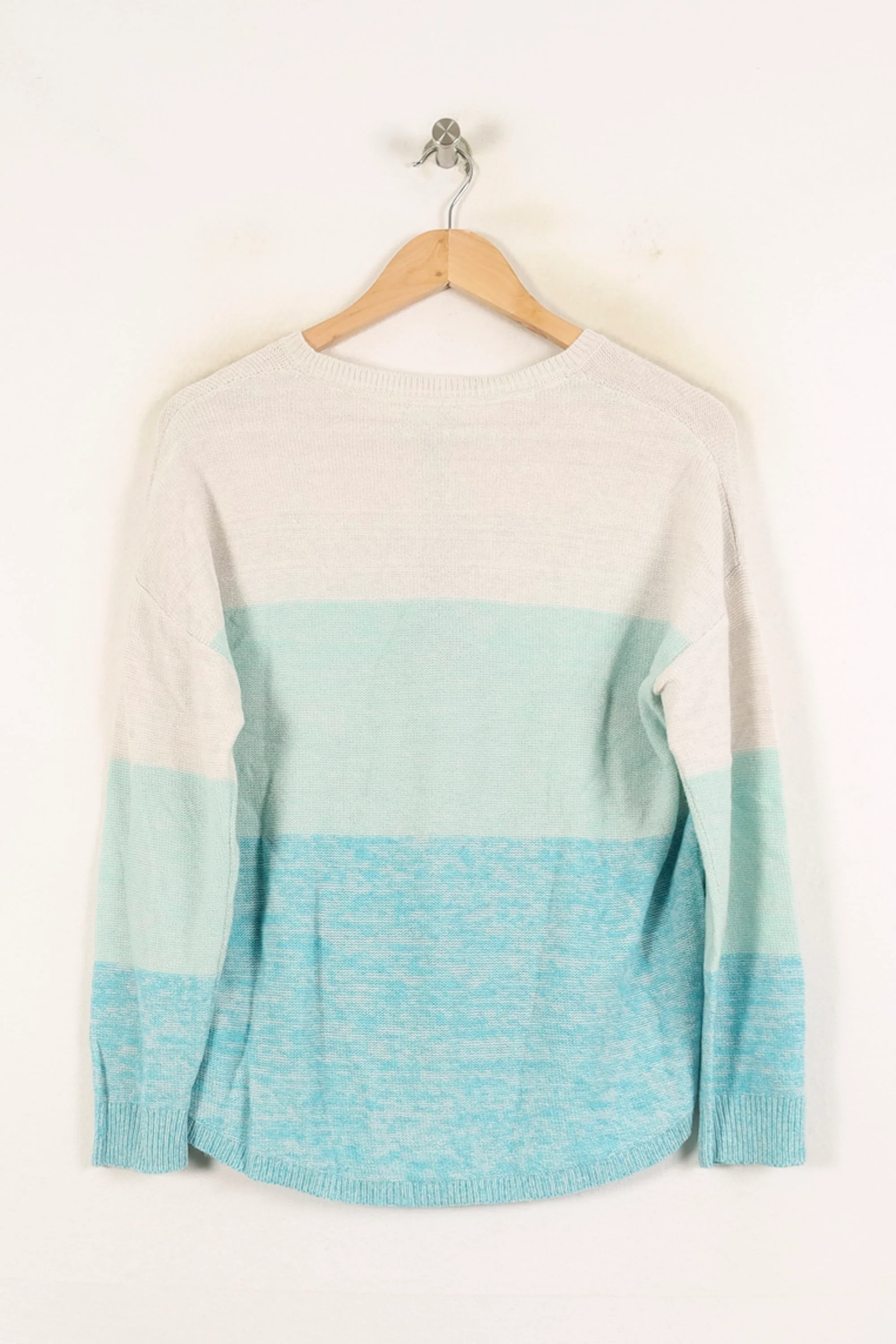 Pull Bleu et Blanc - Taille S/36 - Image 4