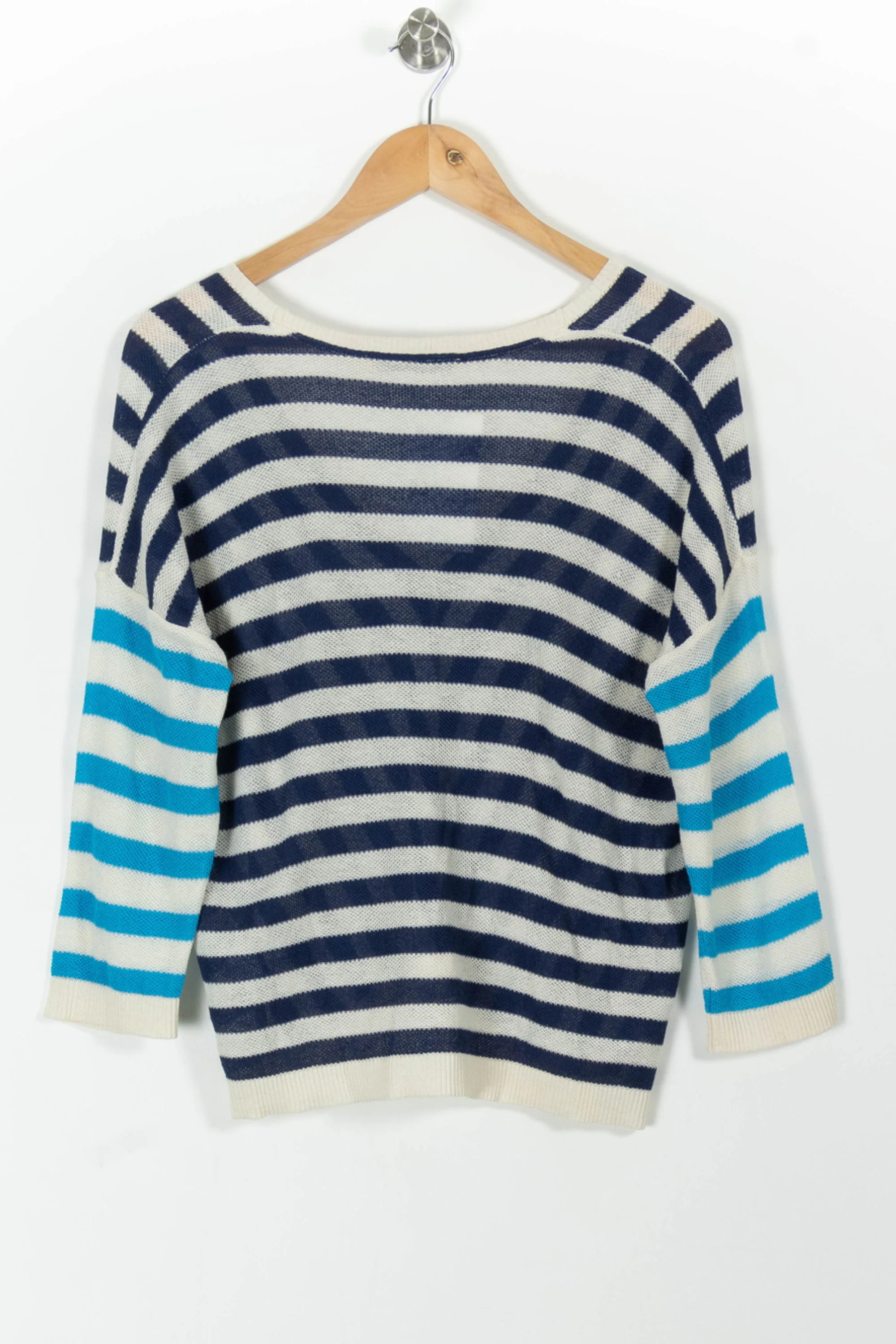 Pull Bleu et Blanc - Taille XS/34 - Image 4