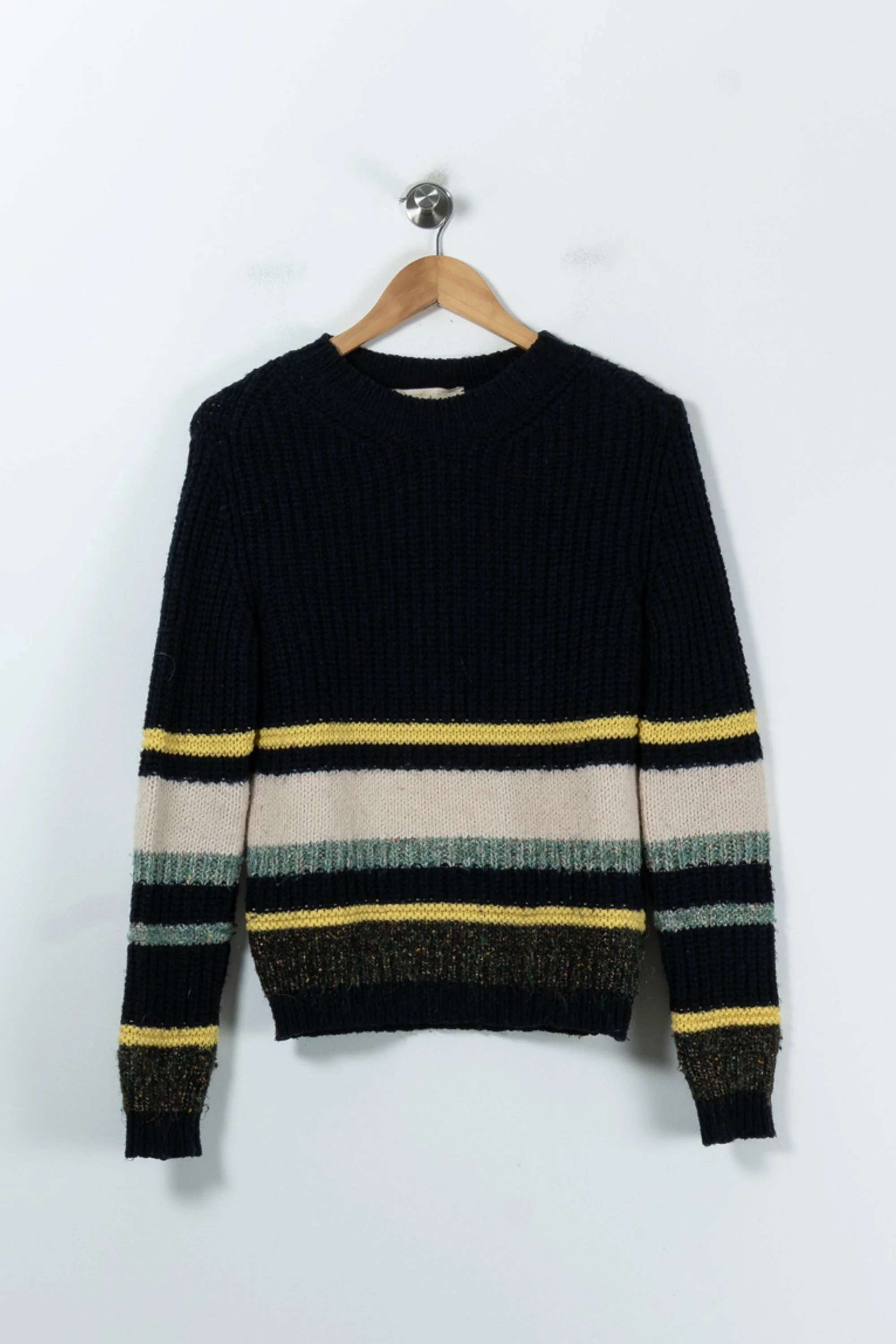 Pull Bleu et Jaune - Taille S/36 - Image 2