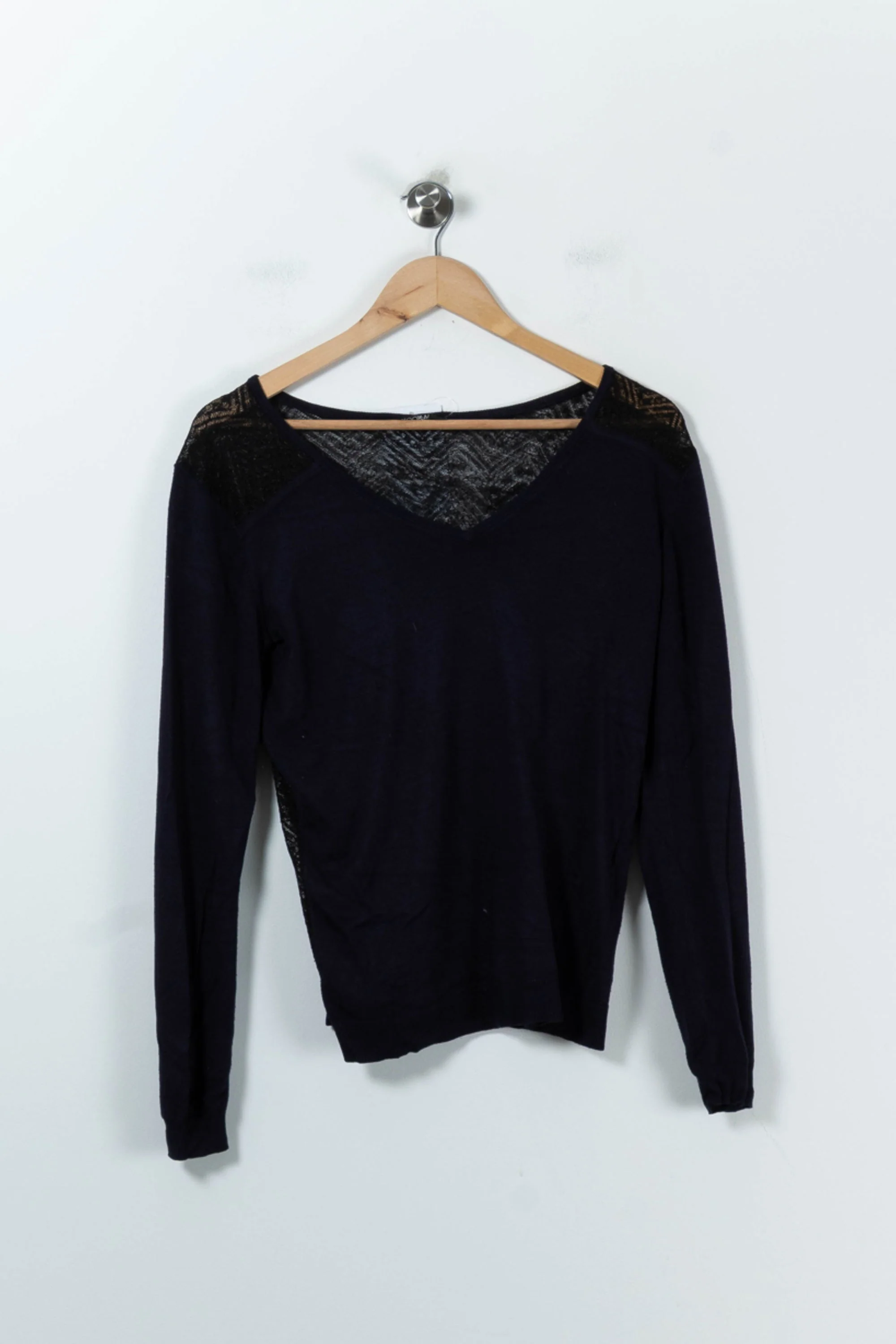 Pull Bleu et Noir - Taille M/38 - Image 2