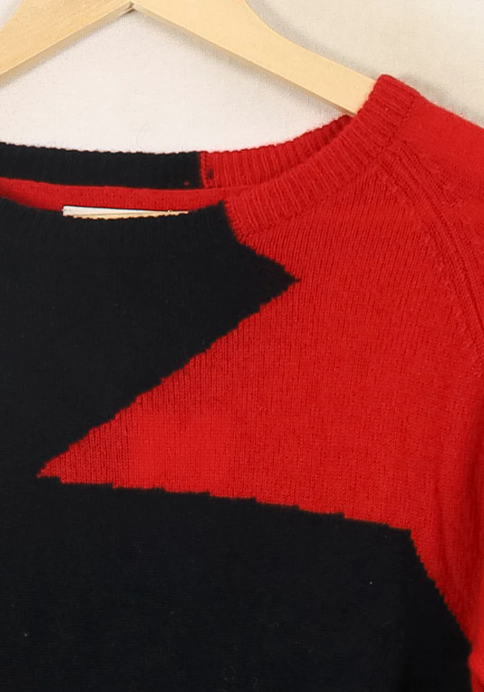 Pull Bleu et Rouge - Taille S/36 - Image 3