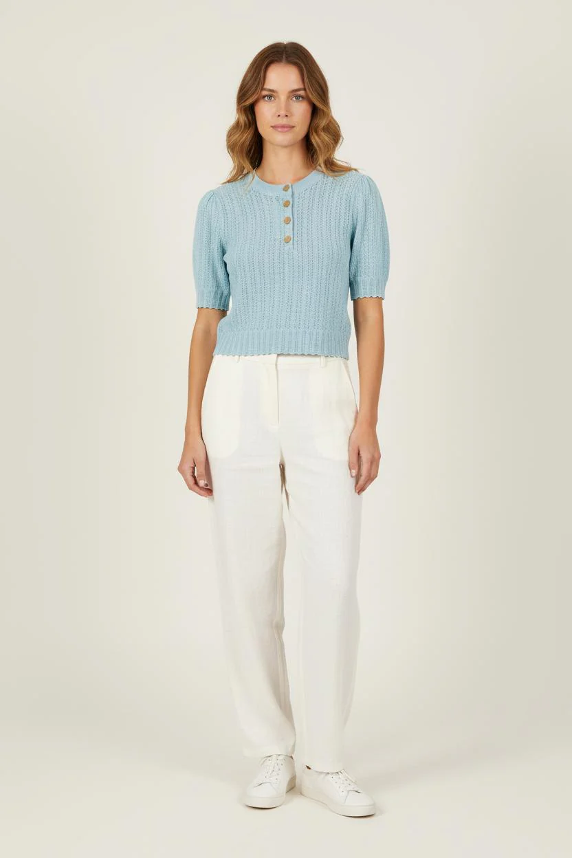 Pull Bleu - Taille S/36