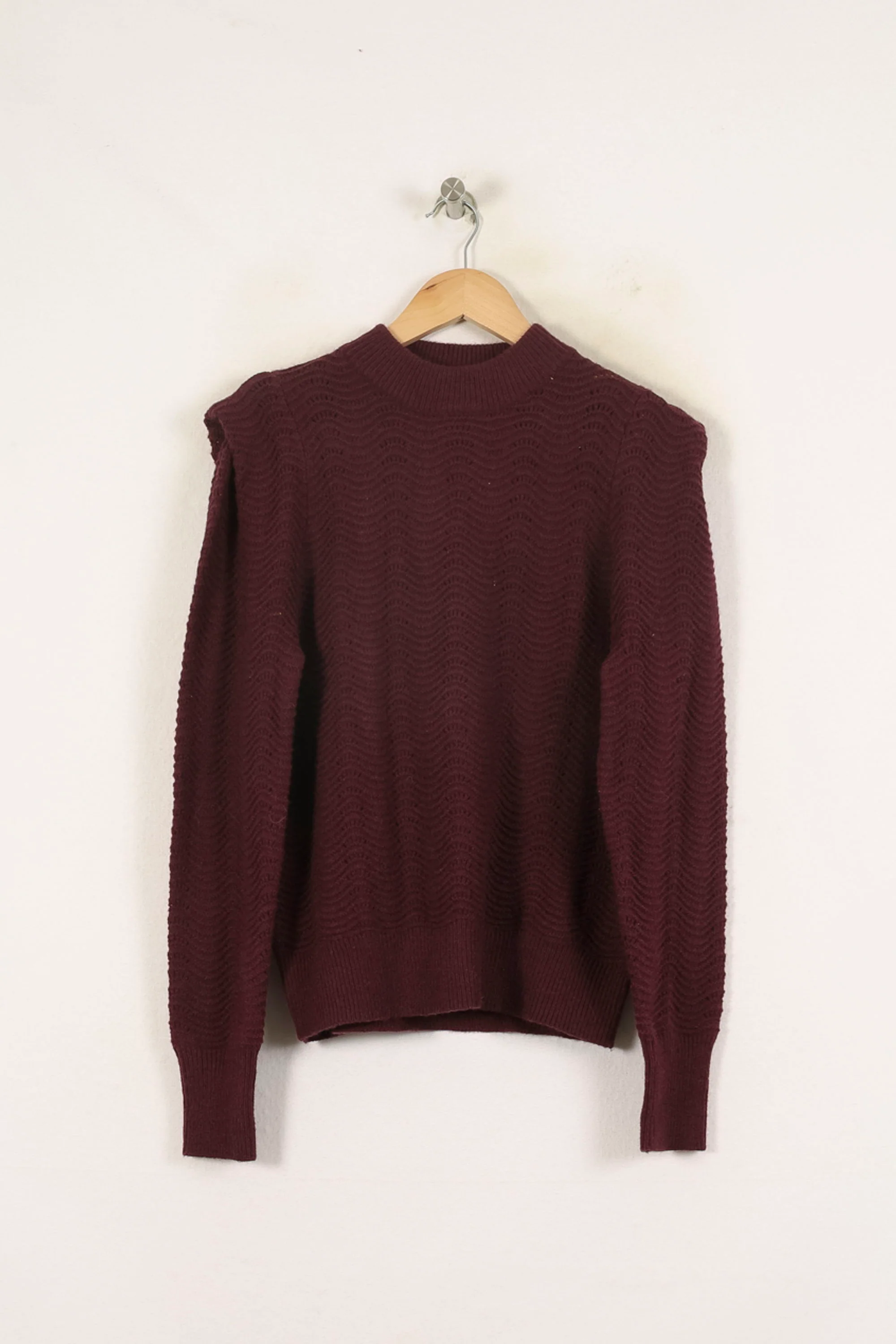 Pull Bordeaux - Taille M/38 - Image 2