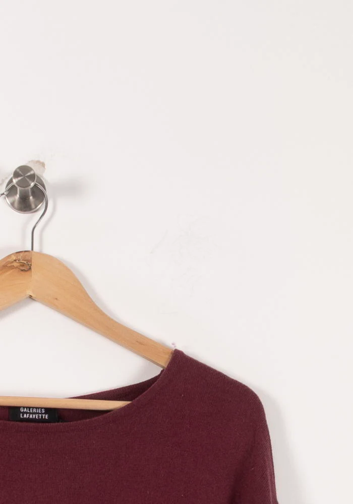 Pull Bordeaux - Taille M/38 - Image 3