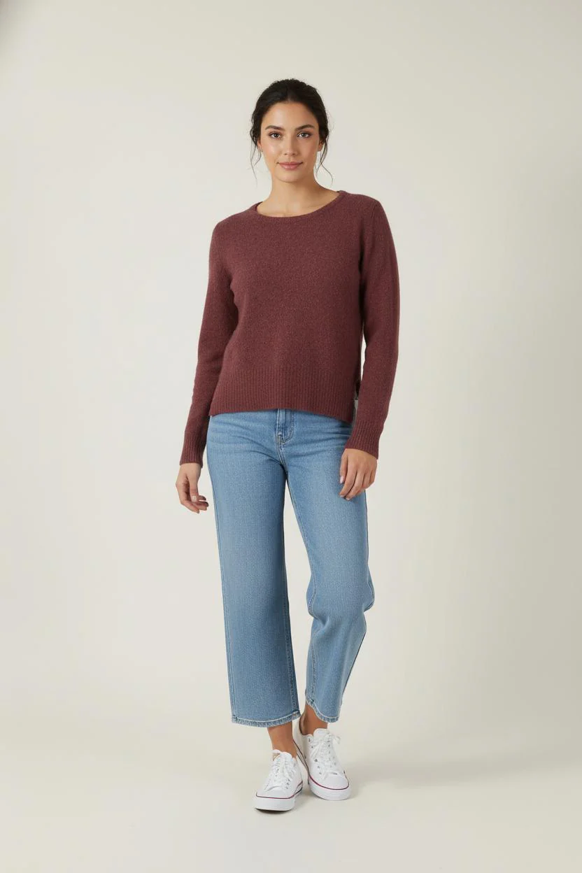 Pull Bordeaux - Taille S/36