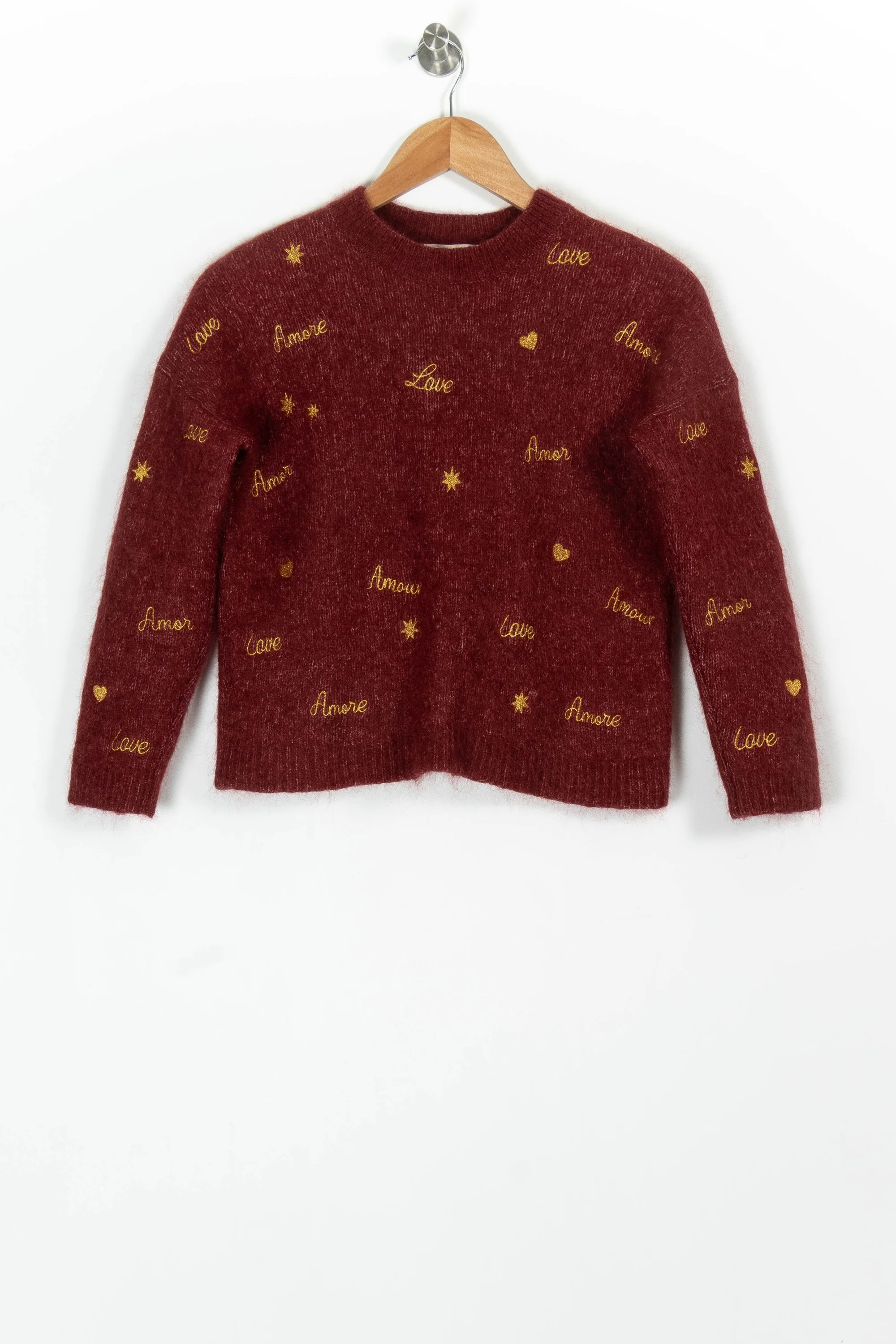 Pull Bordeaux - Taille S/36 - Image 2