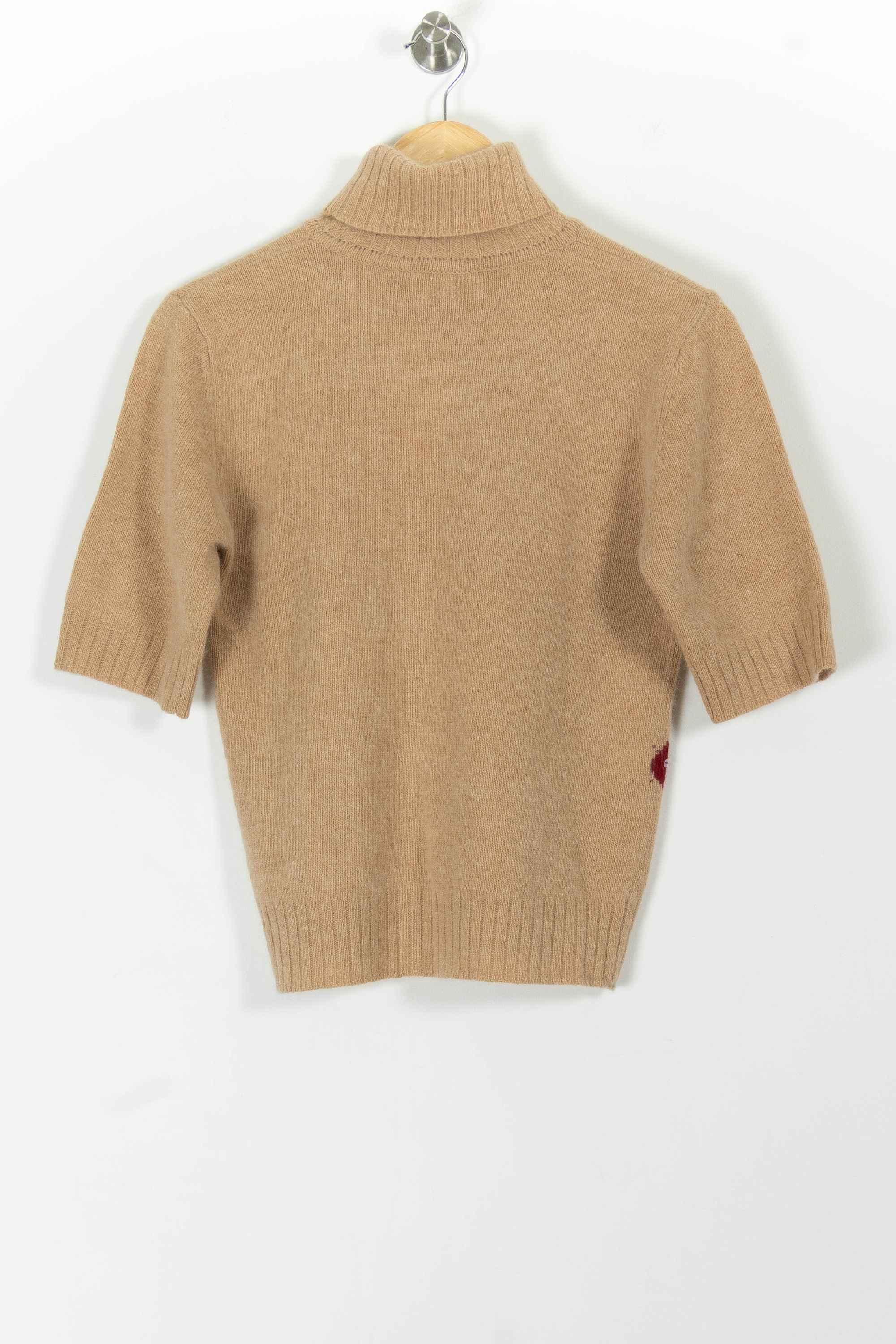 Pull Col Roulé Beige - Taille L/40 - Image 4