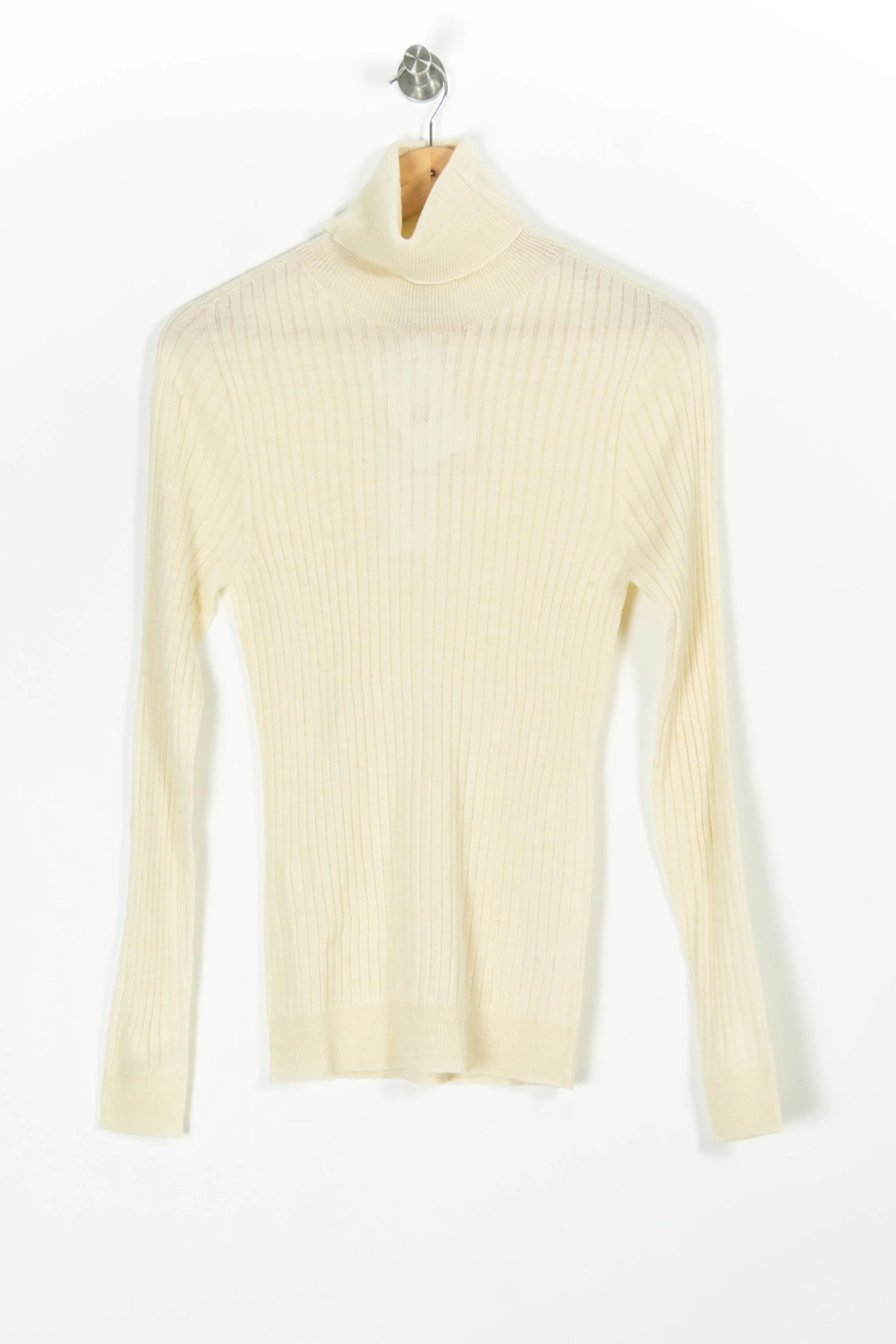 Pull Col Roulé Beige - Taille M/38 - Image 2