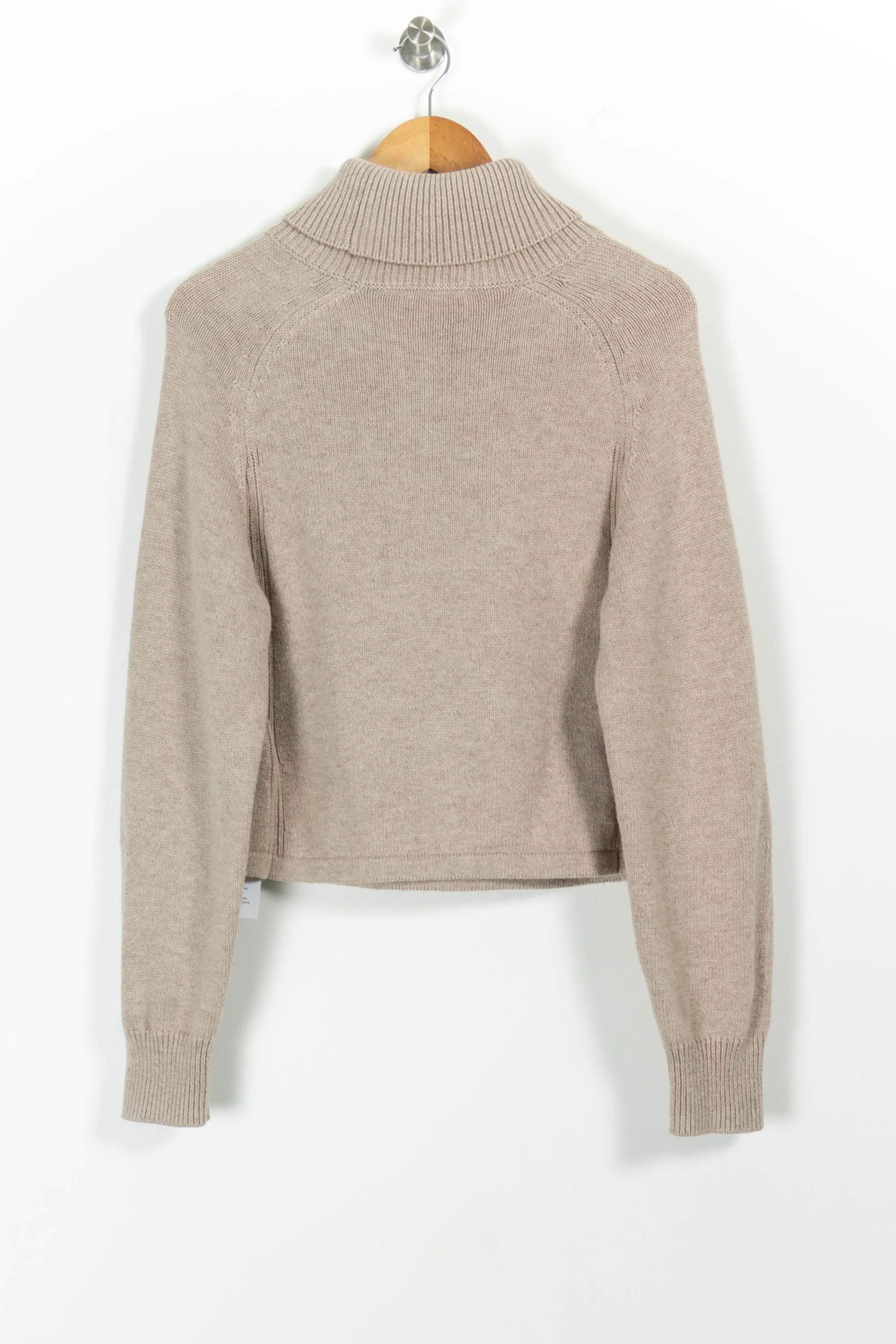 Pull Col Roulé Beige - Taille S/36 - Image 4