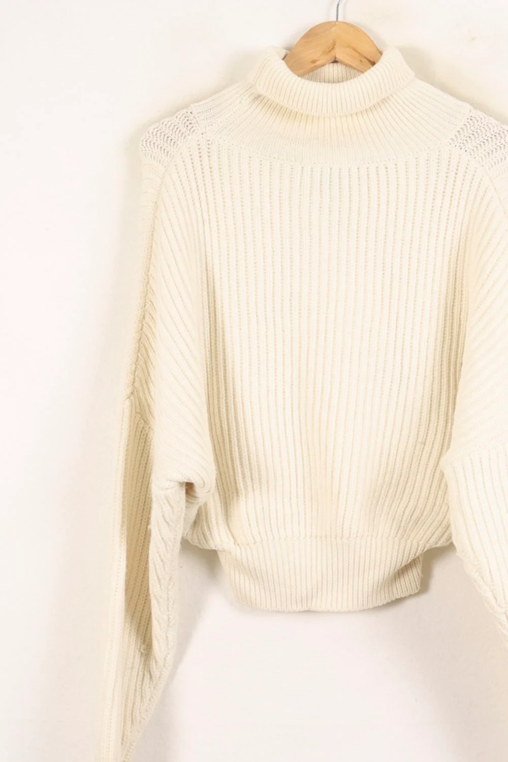 Pull Col Roulé Blanc - Taille S/36 - Image 4