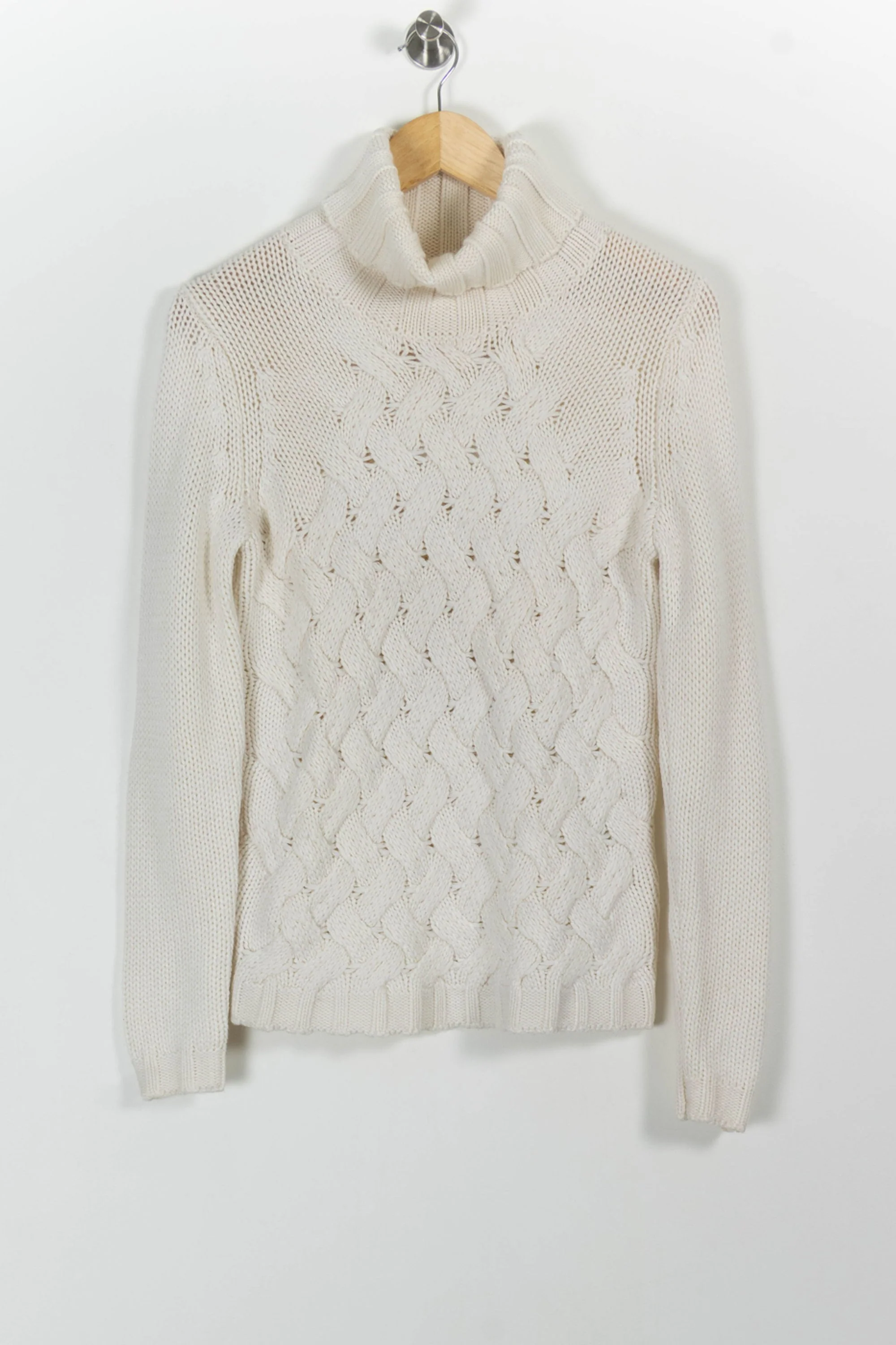 Pull Col Roulé Blanc - Taille S/36 - Image 2