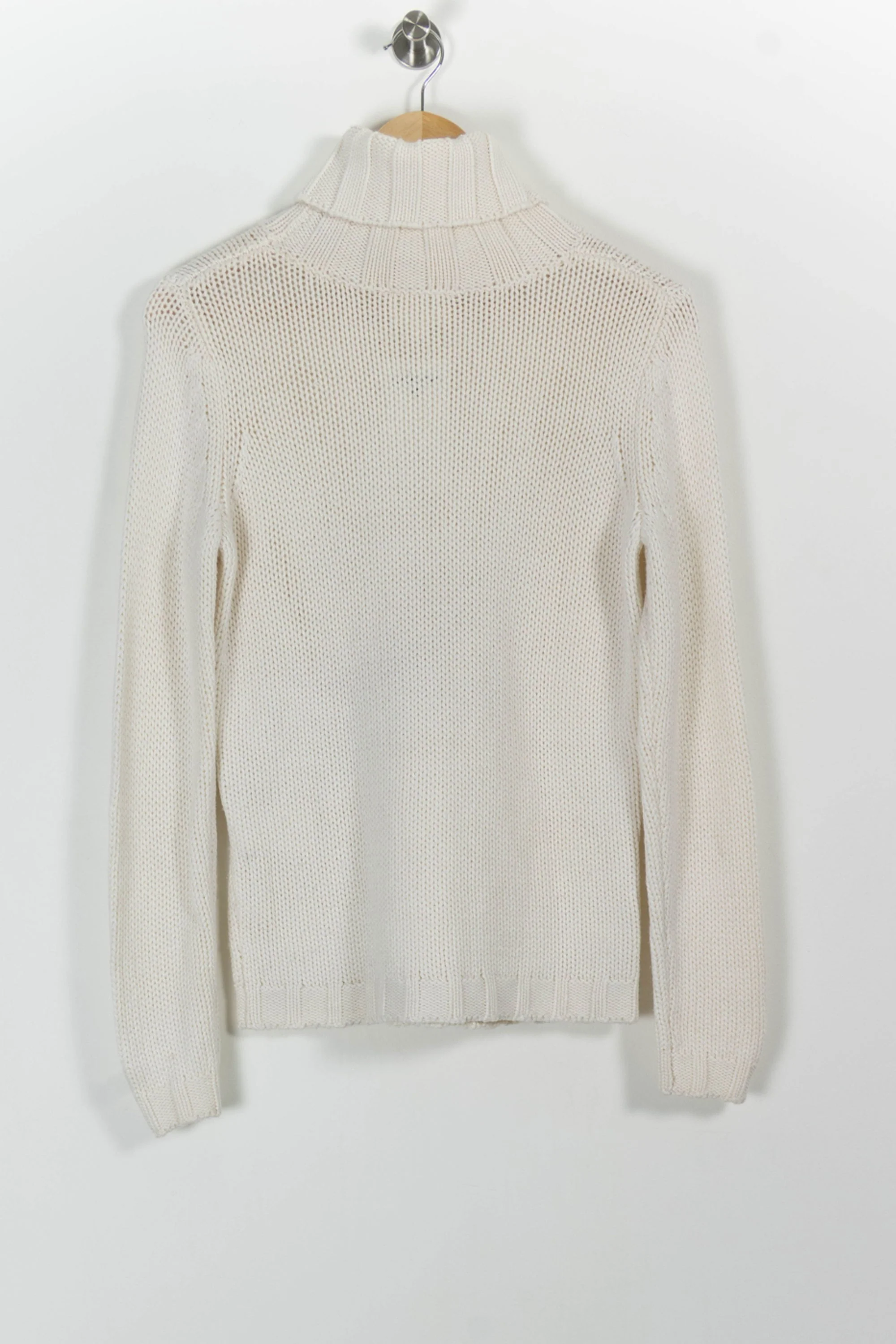 Pull Col Roulé Blanc - Taille S/36 - Image 4