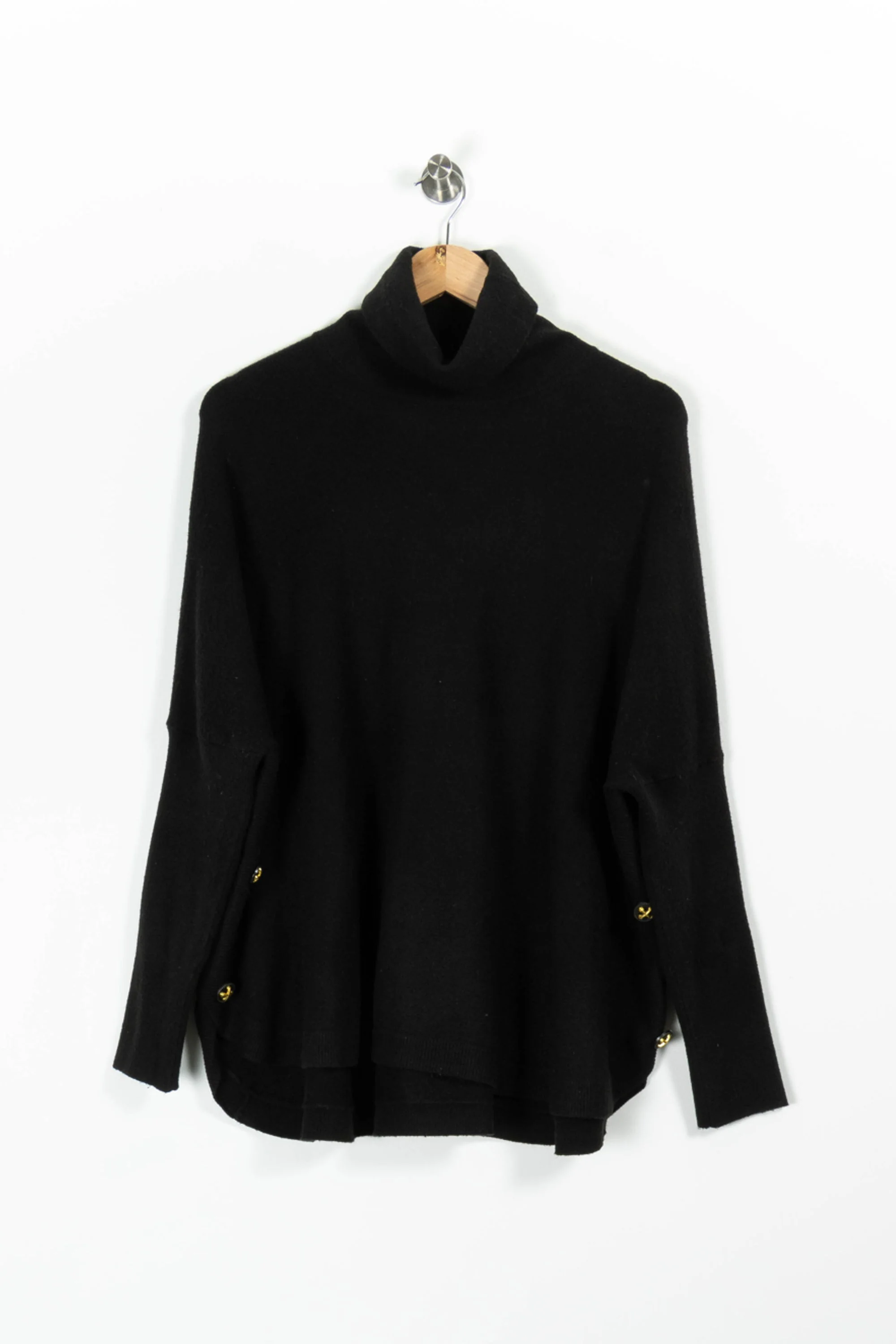 Pull Col Roulé Noir - Taille T.U. - Image 2