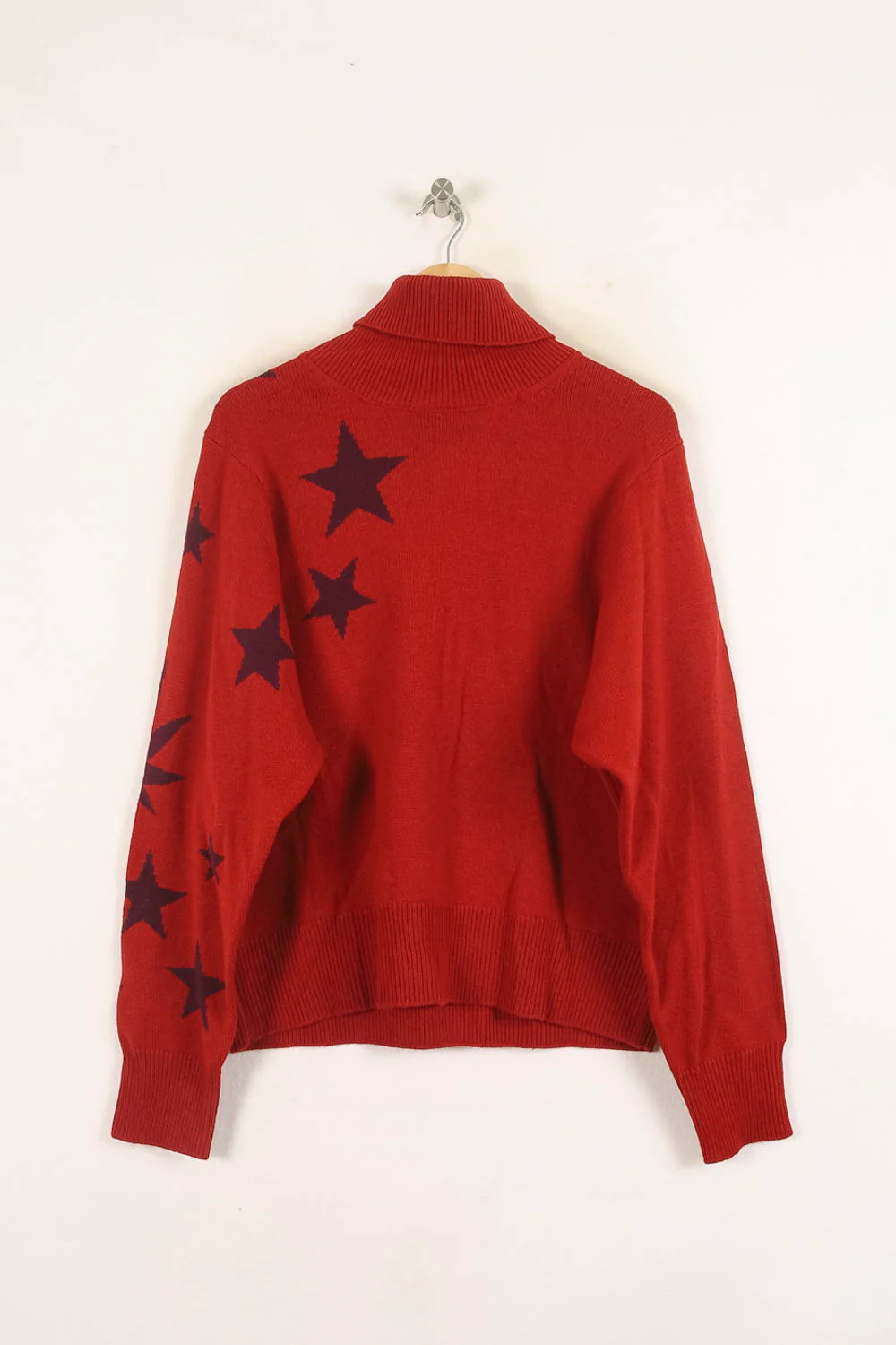 Pull Col Roulé Rouge et Noir - Taille S/36 - Image 4