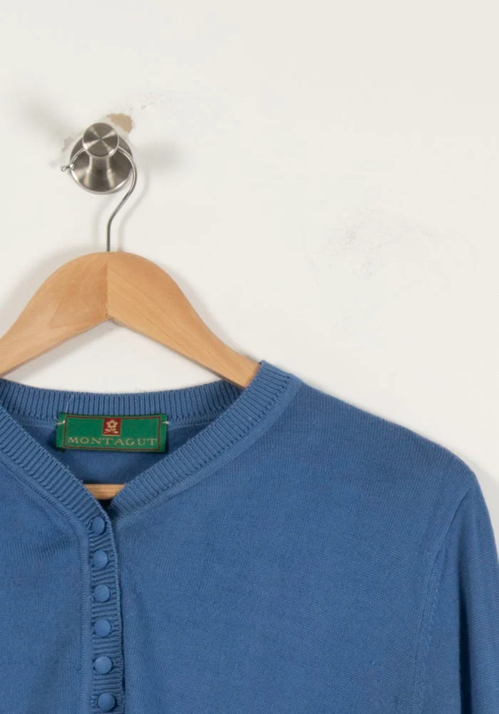 Pull Col Tunisien Bleu - Taille L/40 - Image 3