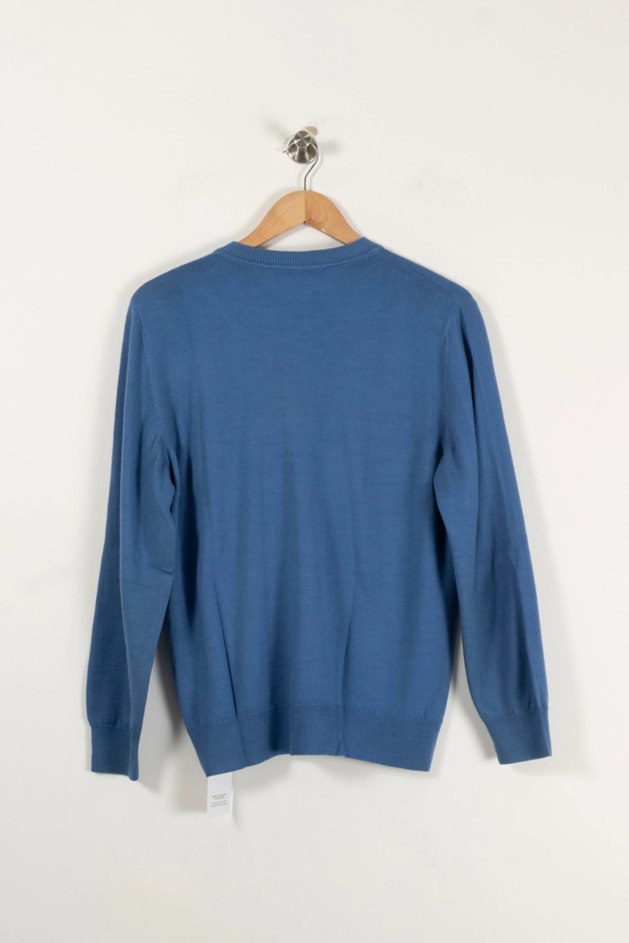 Pull Col Tunisien Bleu - Taille L/40 - Image 4
