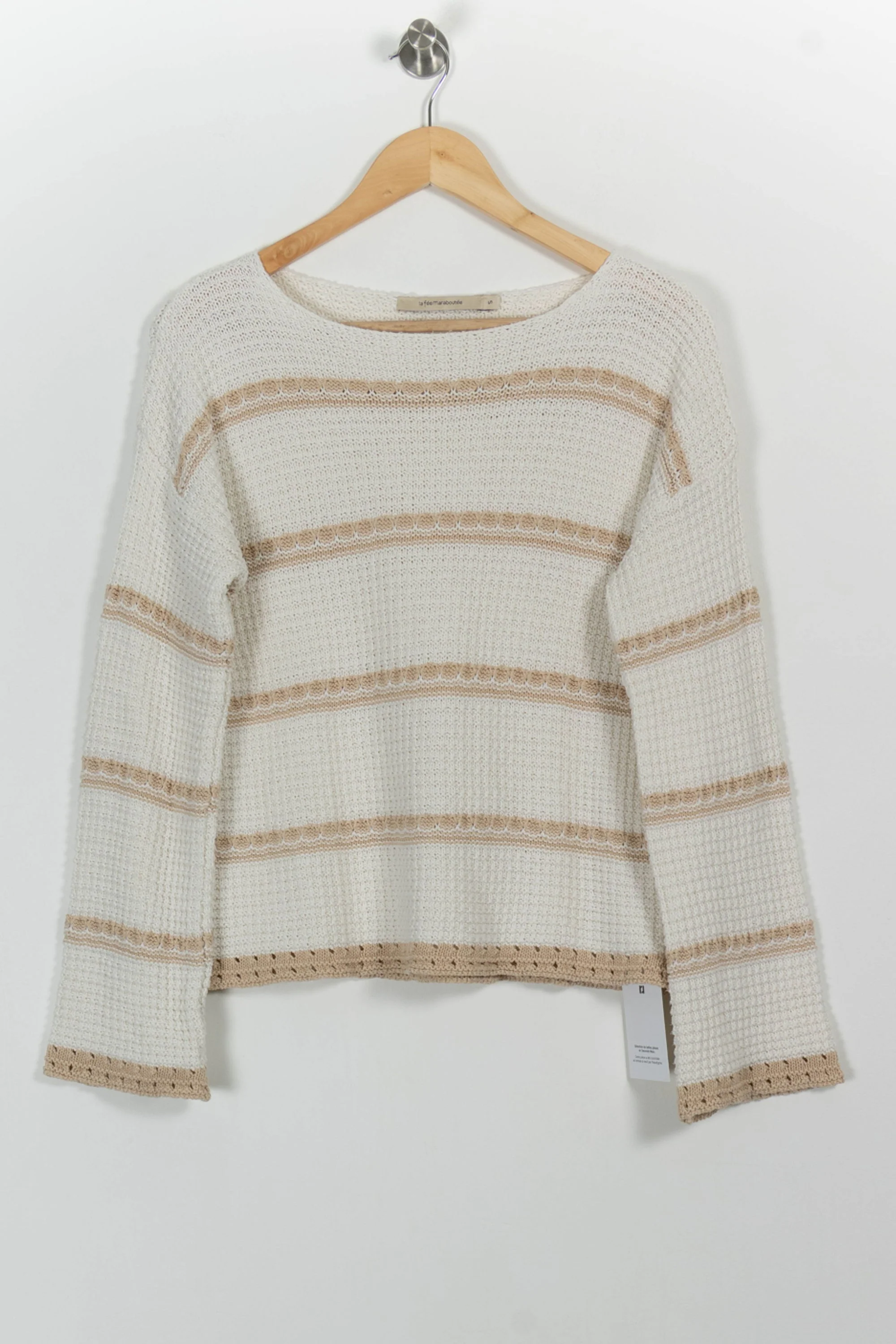 Pull Écru et Beige - Taille S/36 - Image 2