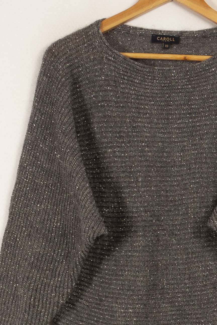 Pull en maille gris pailleté - Taille XS/34 - Image 3