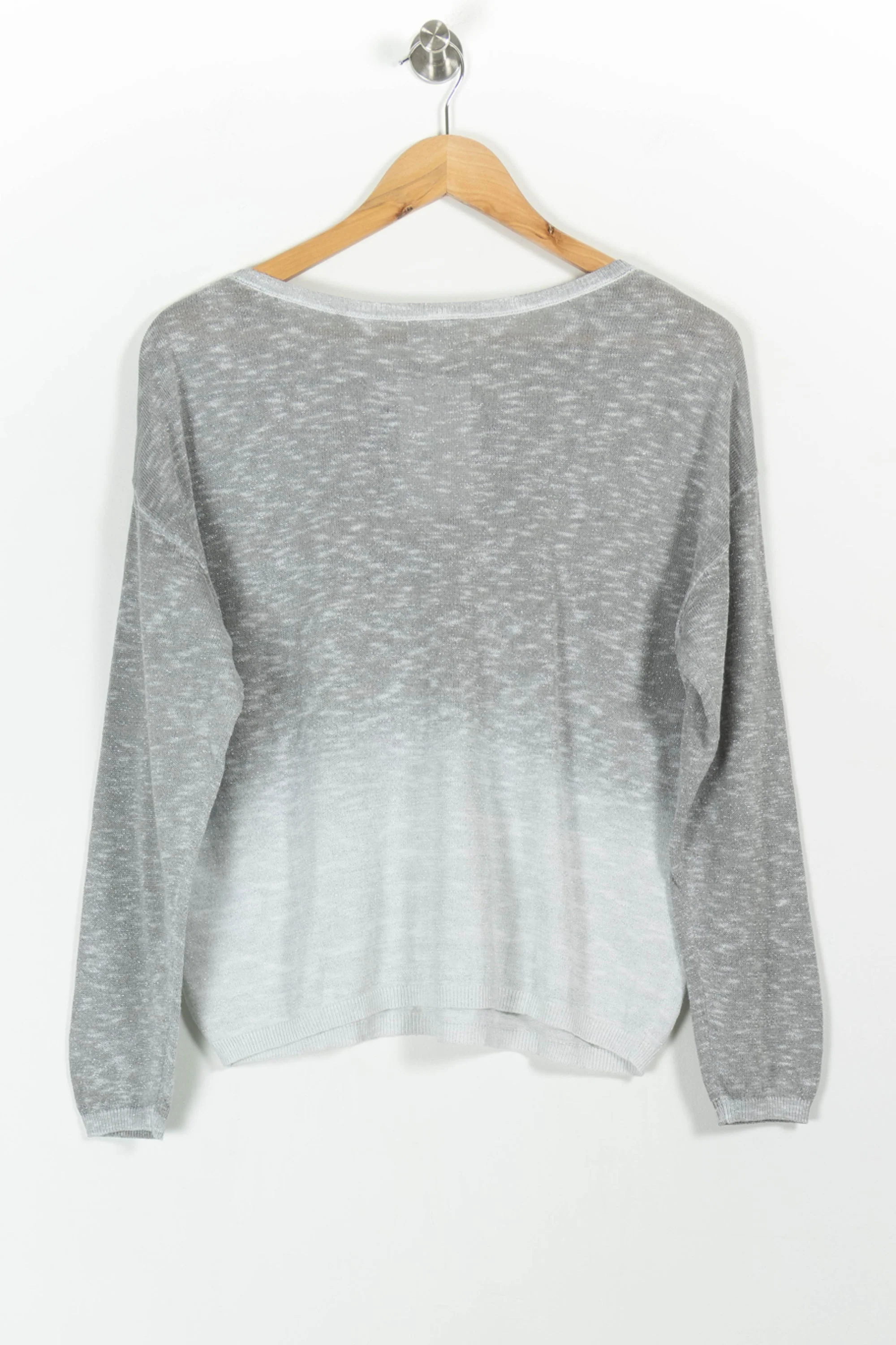 Pull Gris et Blanc - Taille L/40 - Image 4