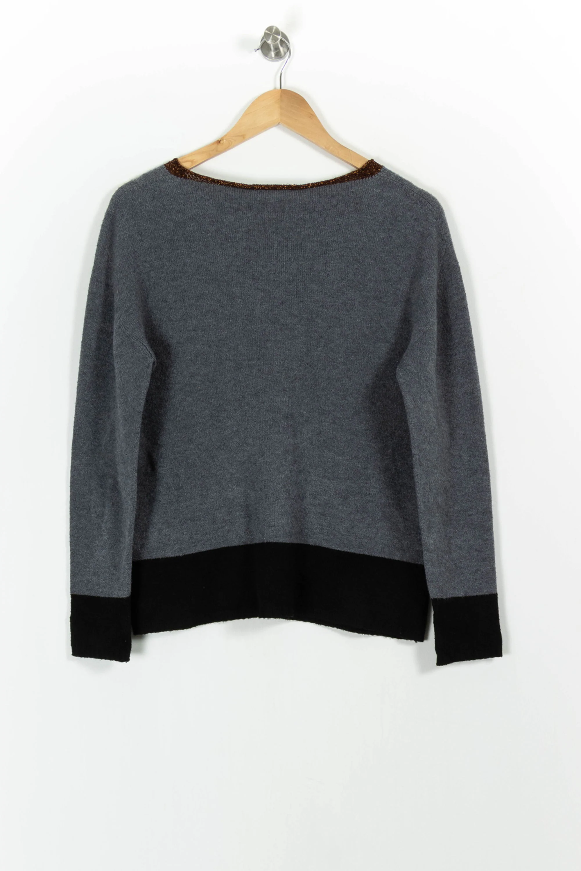 Pull Gris et Noir - Taille L/40 - Image 4