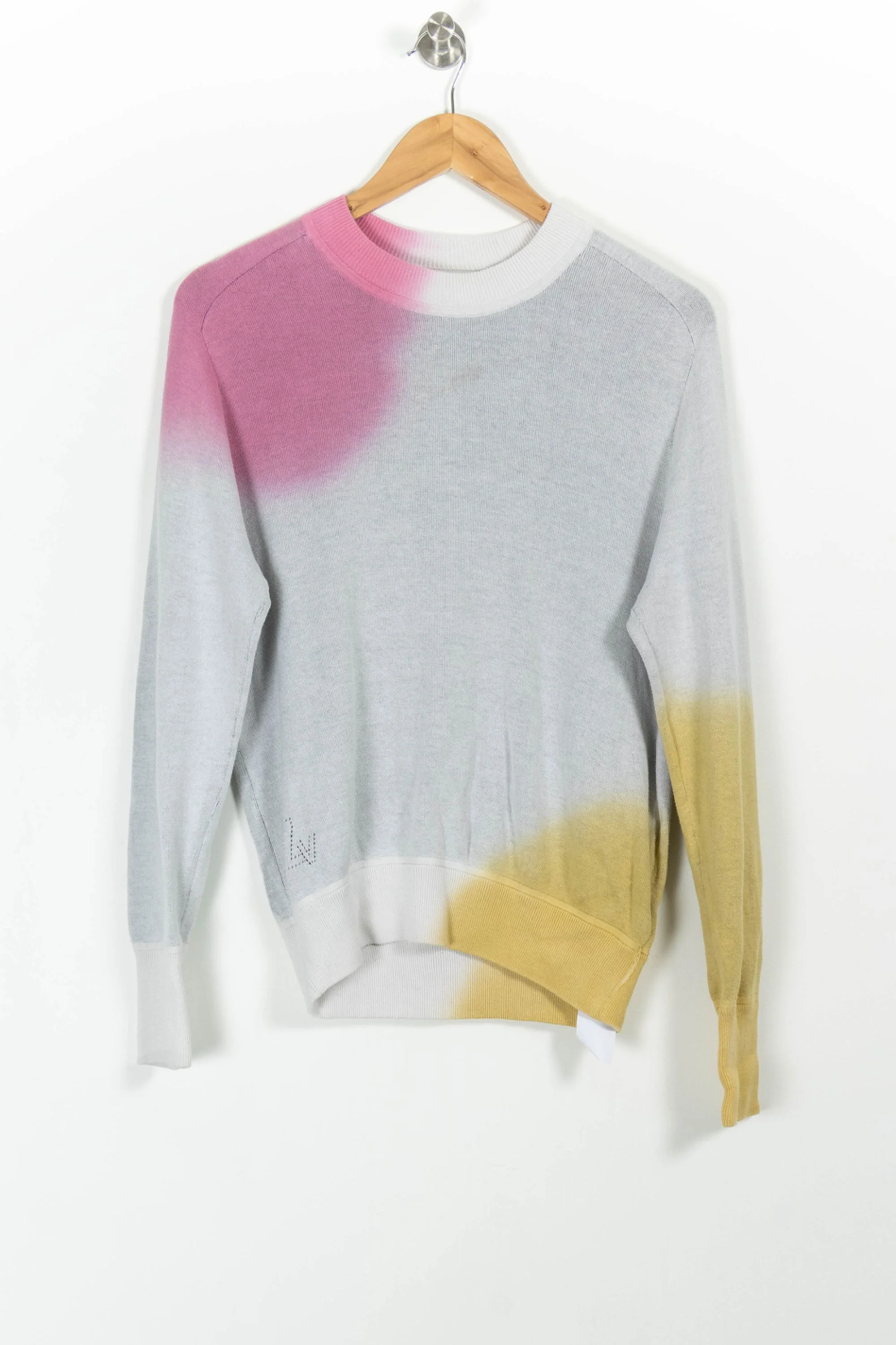 Pull Gris Jaune et Rose - Taille S/36 - Image 2