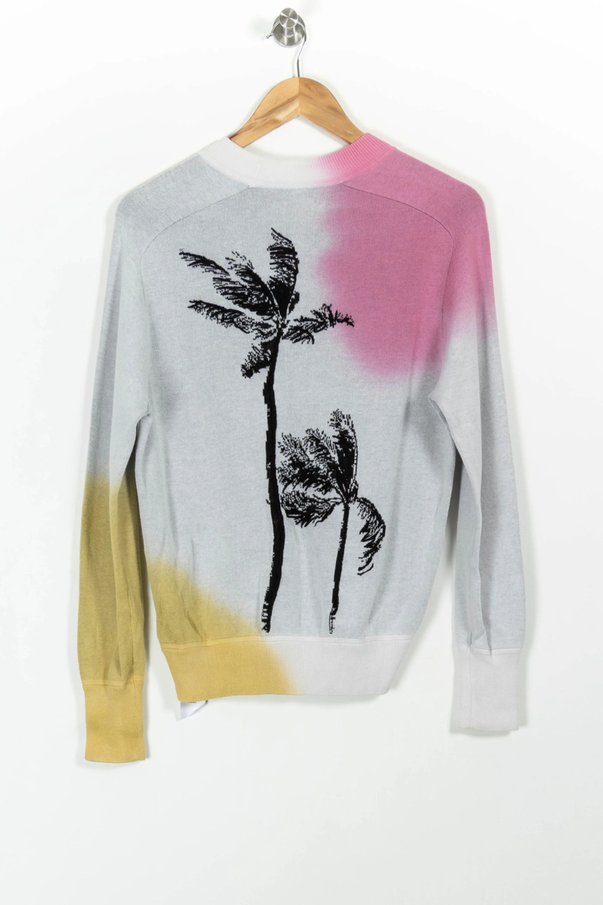 Pull Gris Jaune et Rose - Taille S/36 - Image 4