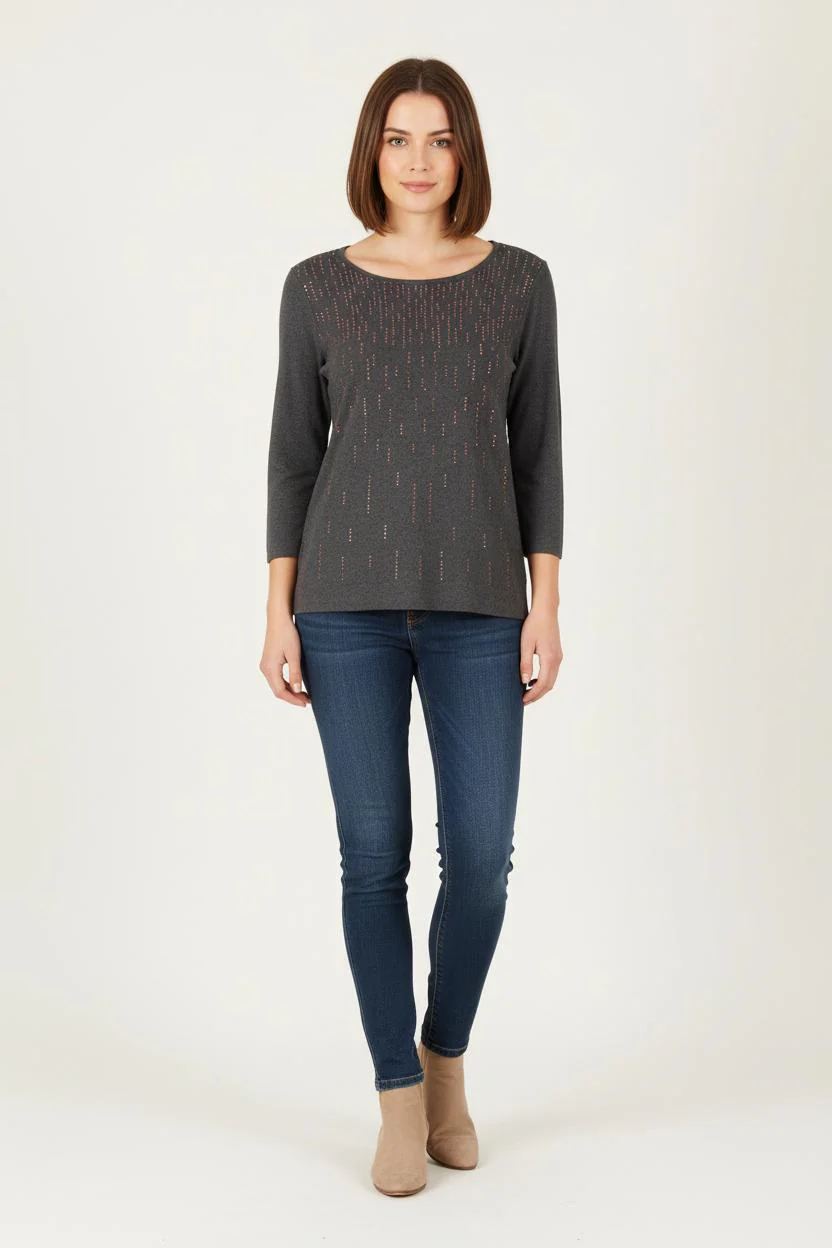 Pull Gris - Taille L/40