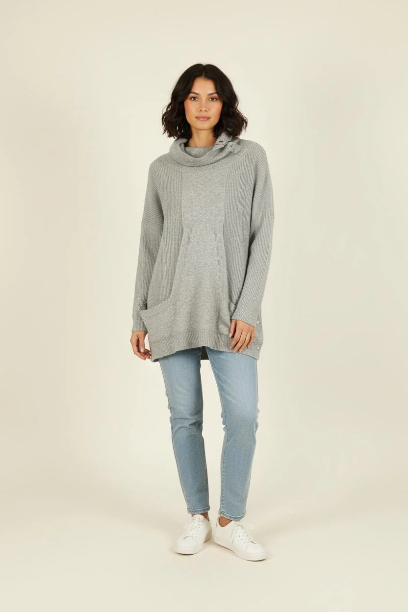 Pull Gris - Taille S/36