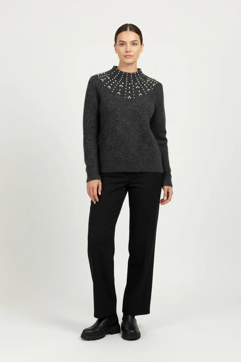 Pull Gris - Taille S/36