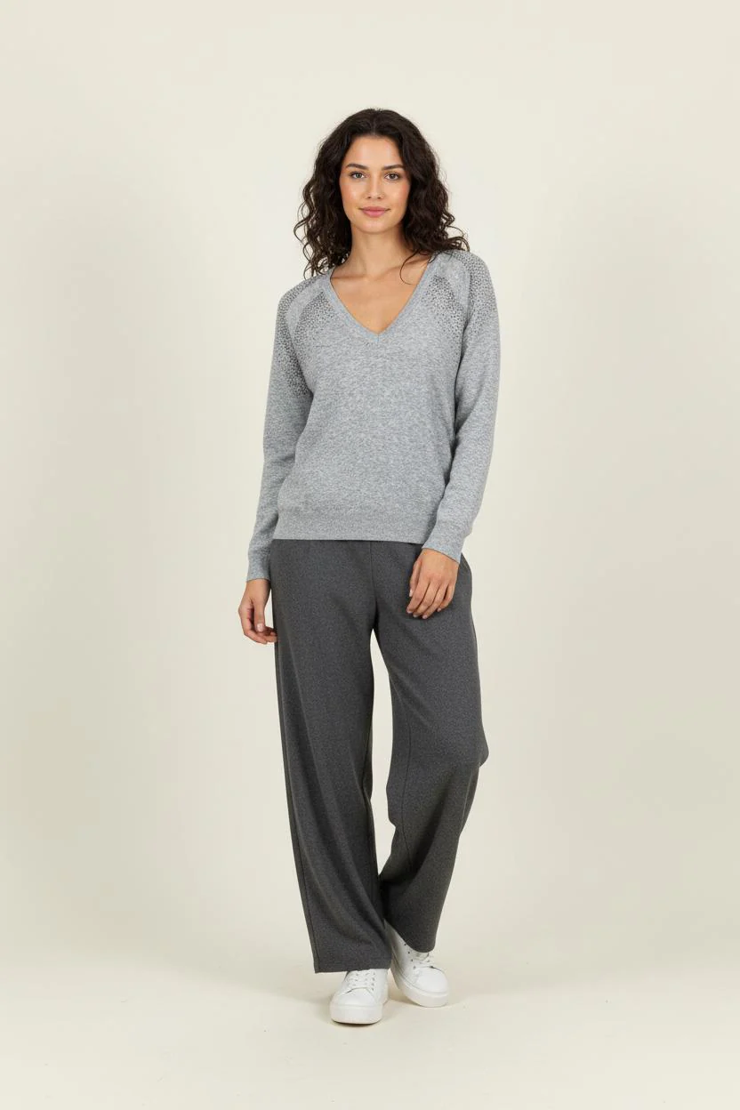 Pull Gris - Taille XS/34