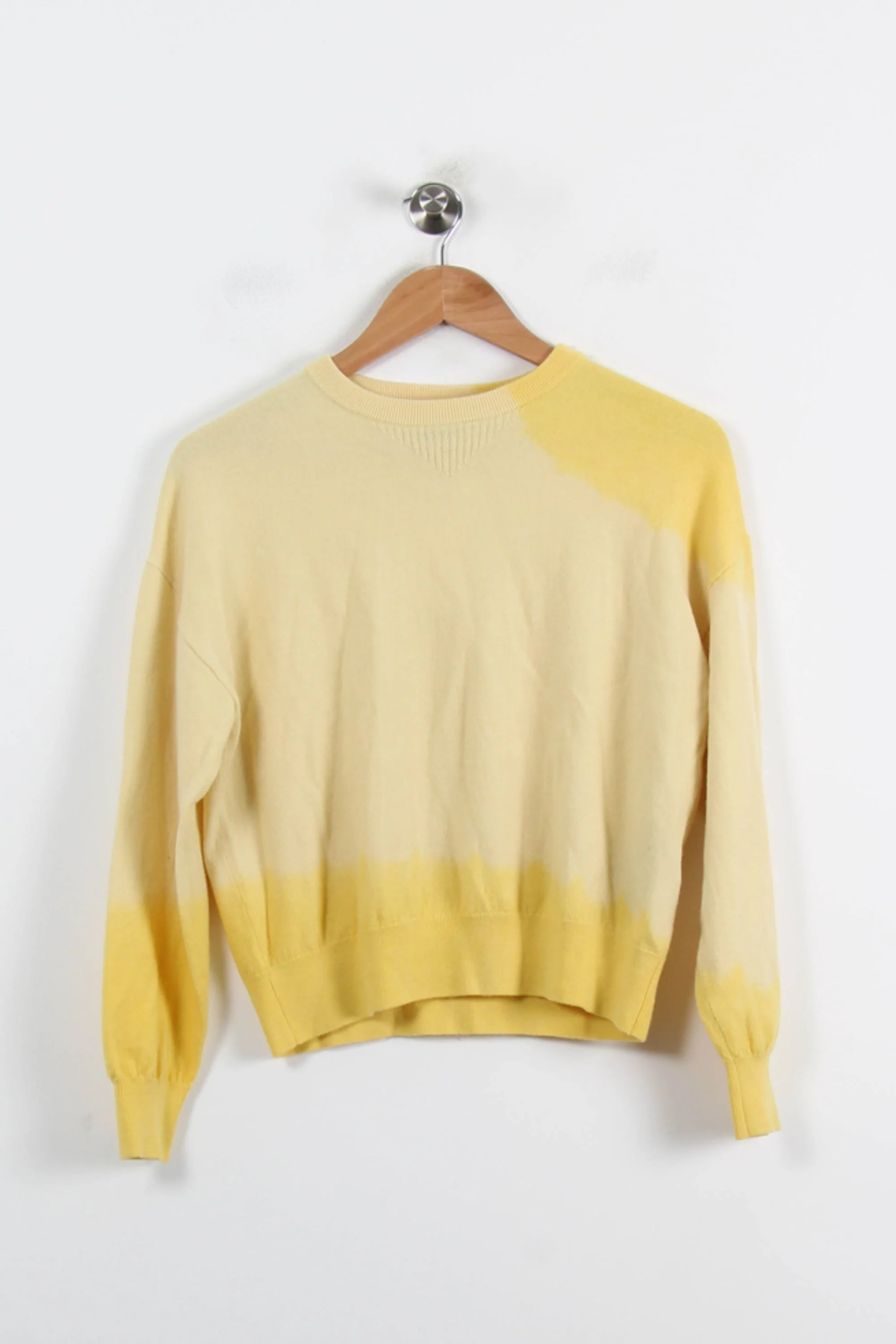 Pull Jaune et Beige - Taille S/36 - Image 2