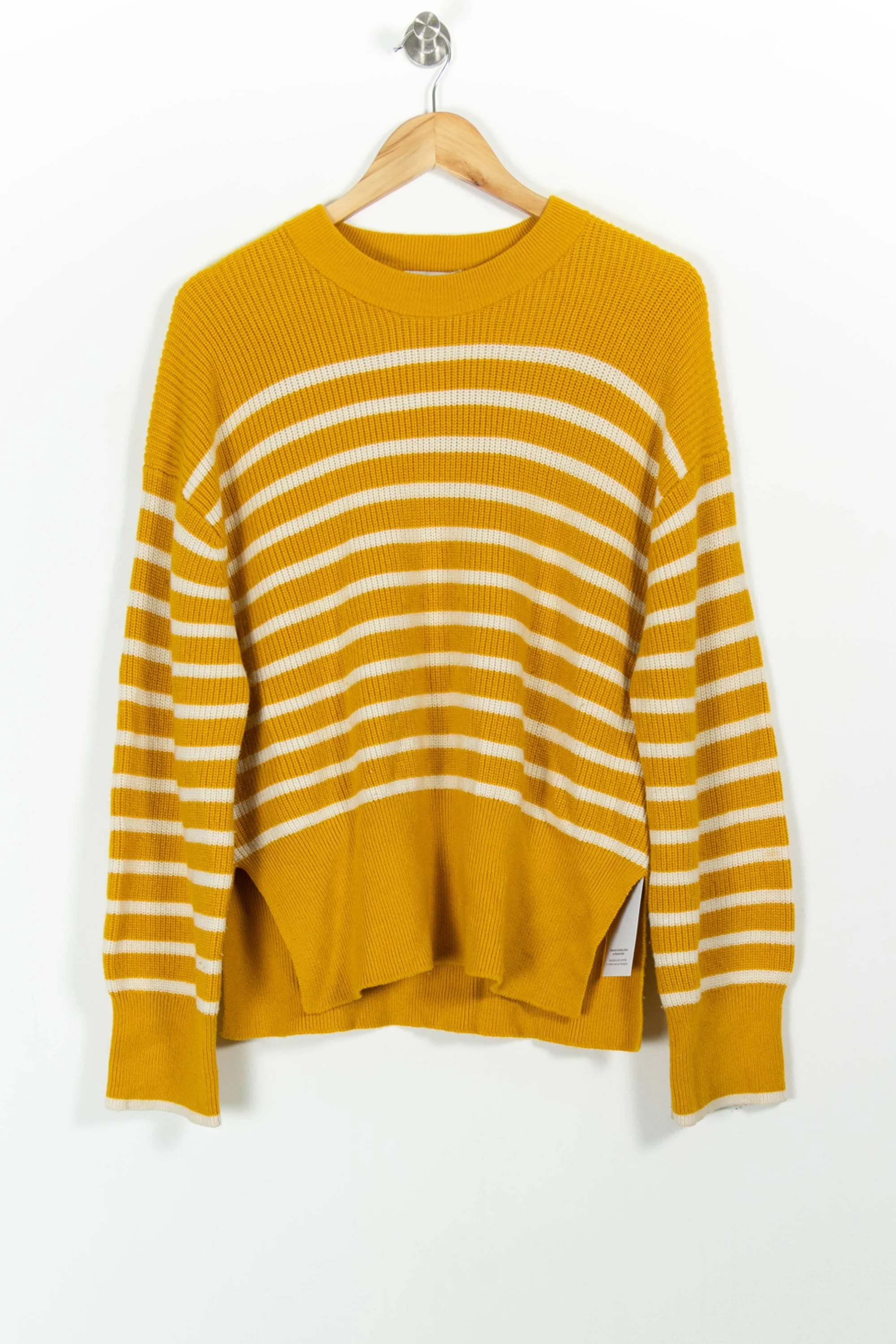 Pull jaune et blanc - Taille S/36 - Image 2