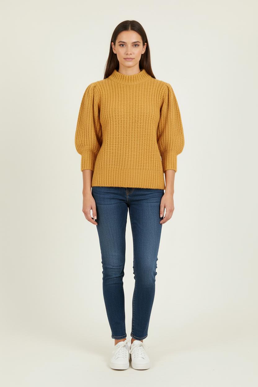 Pull Jaune - Taille XS/34